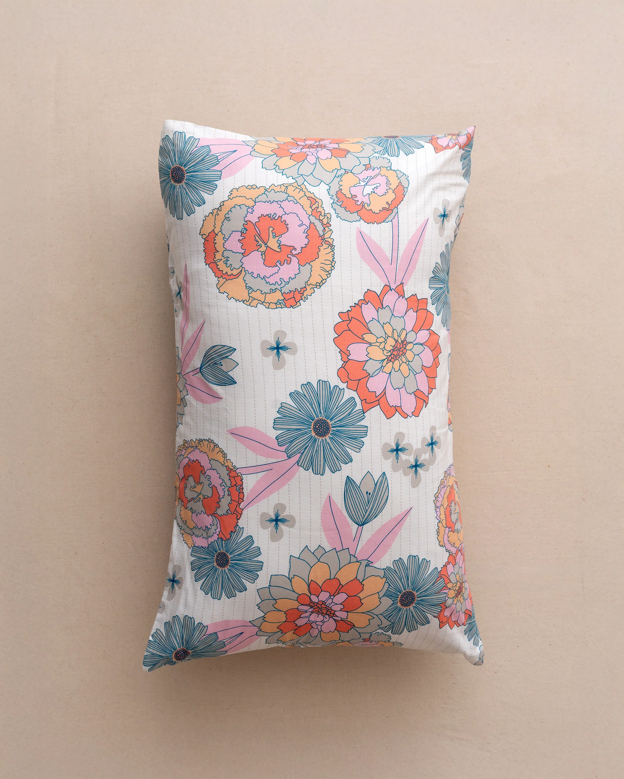 King-Size Bed Sheet - Coral Blossom - Image 8