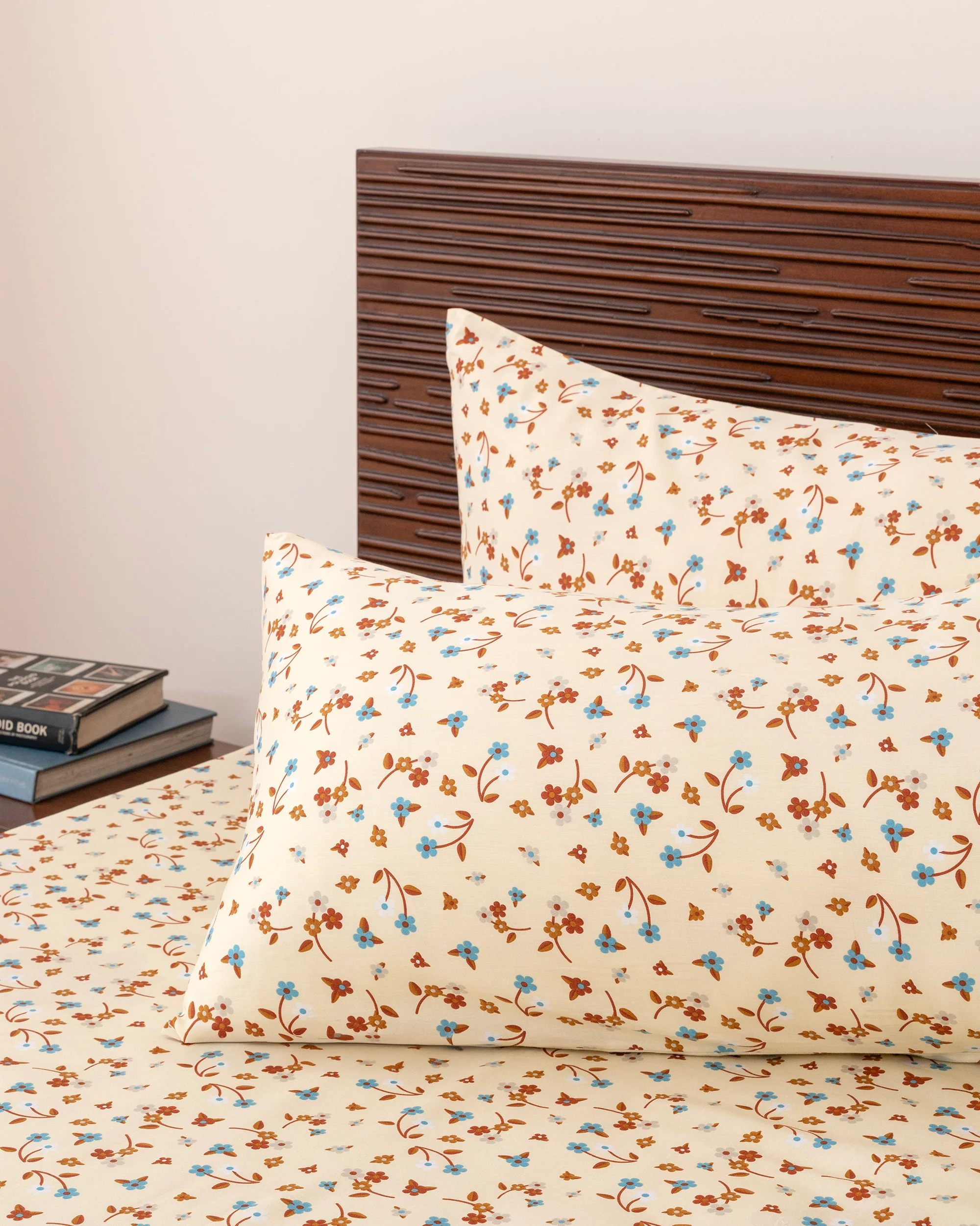 King-Size Bed Sheet - Cream - Image 3