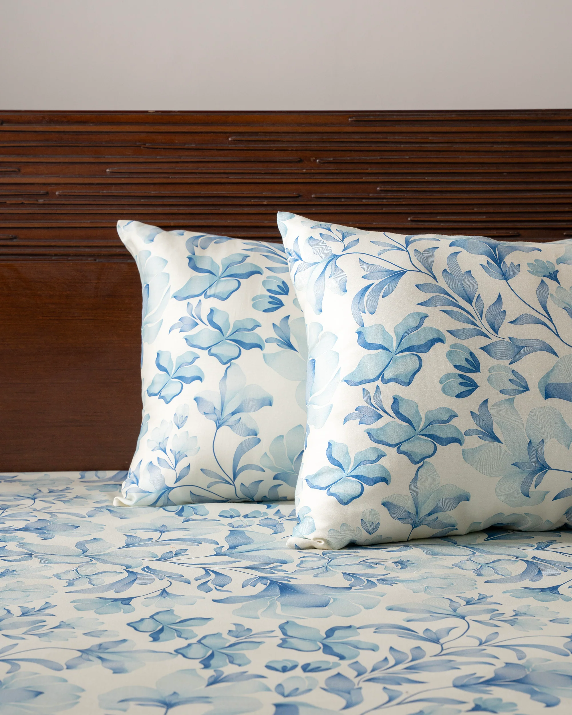 King-Size Bed Sheet - Powder Blue - Image 5
