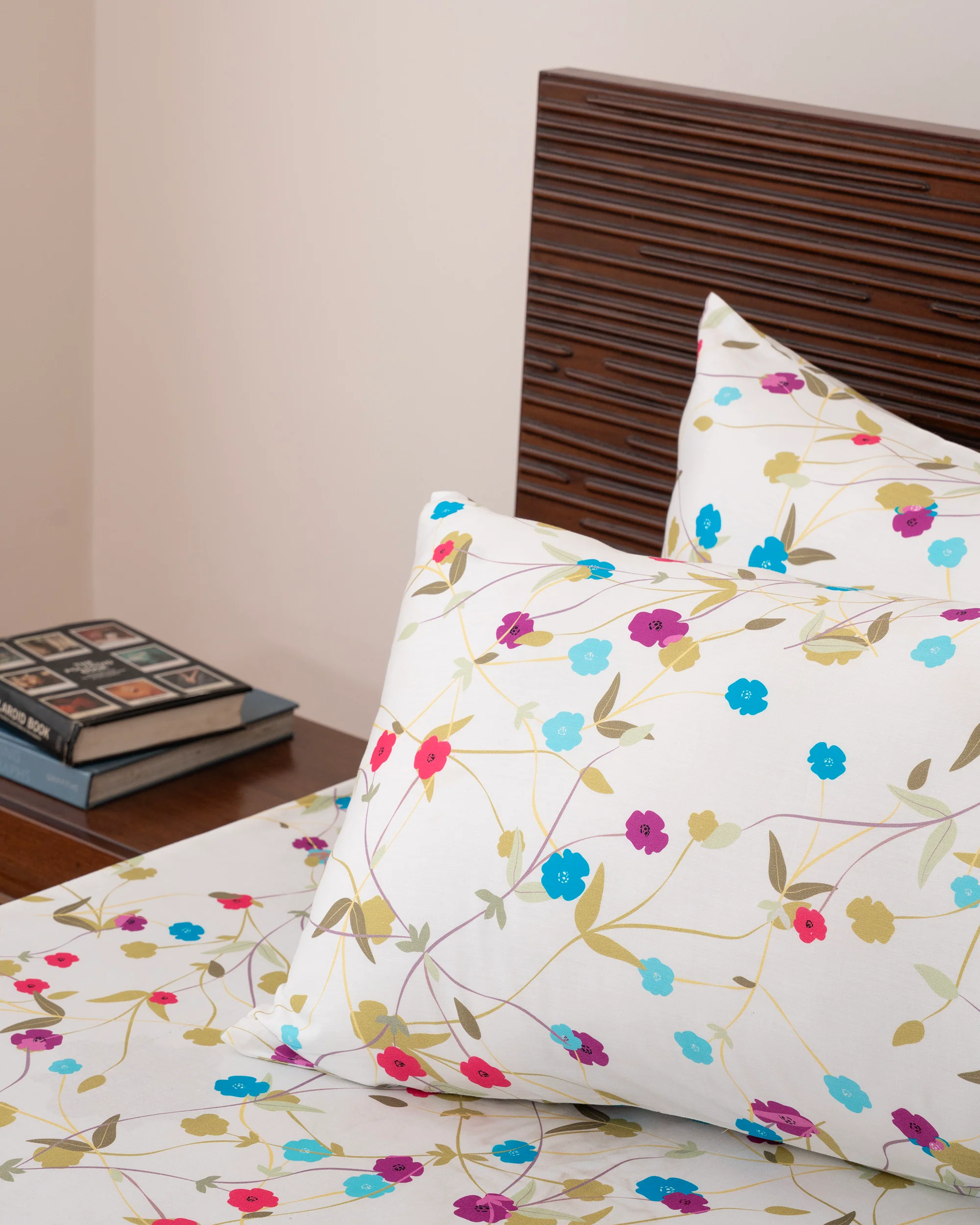 King-Size Bed Sheet - Multi Floral - Image 3