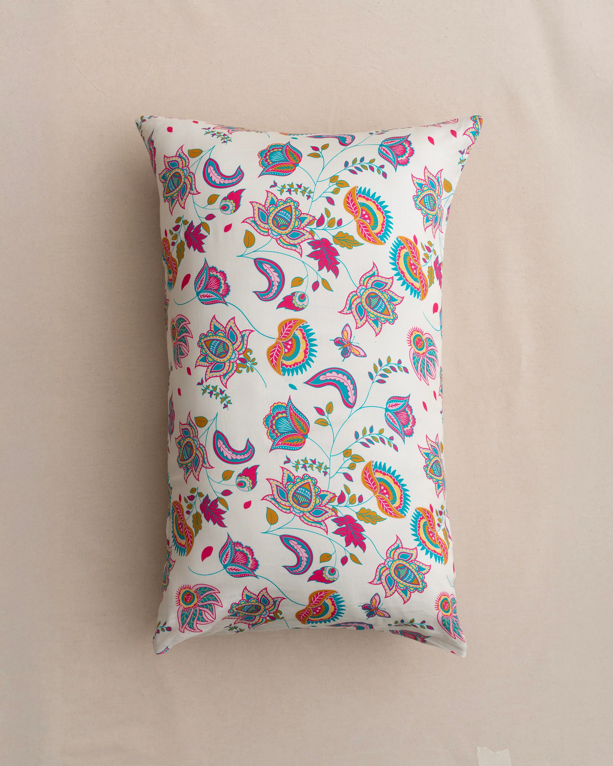 King-Size Bed Sheet - Multicolor Paisley - Image 7