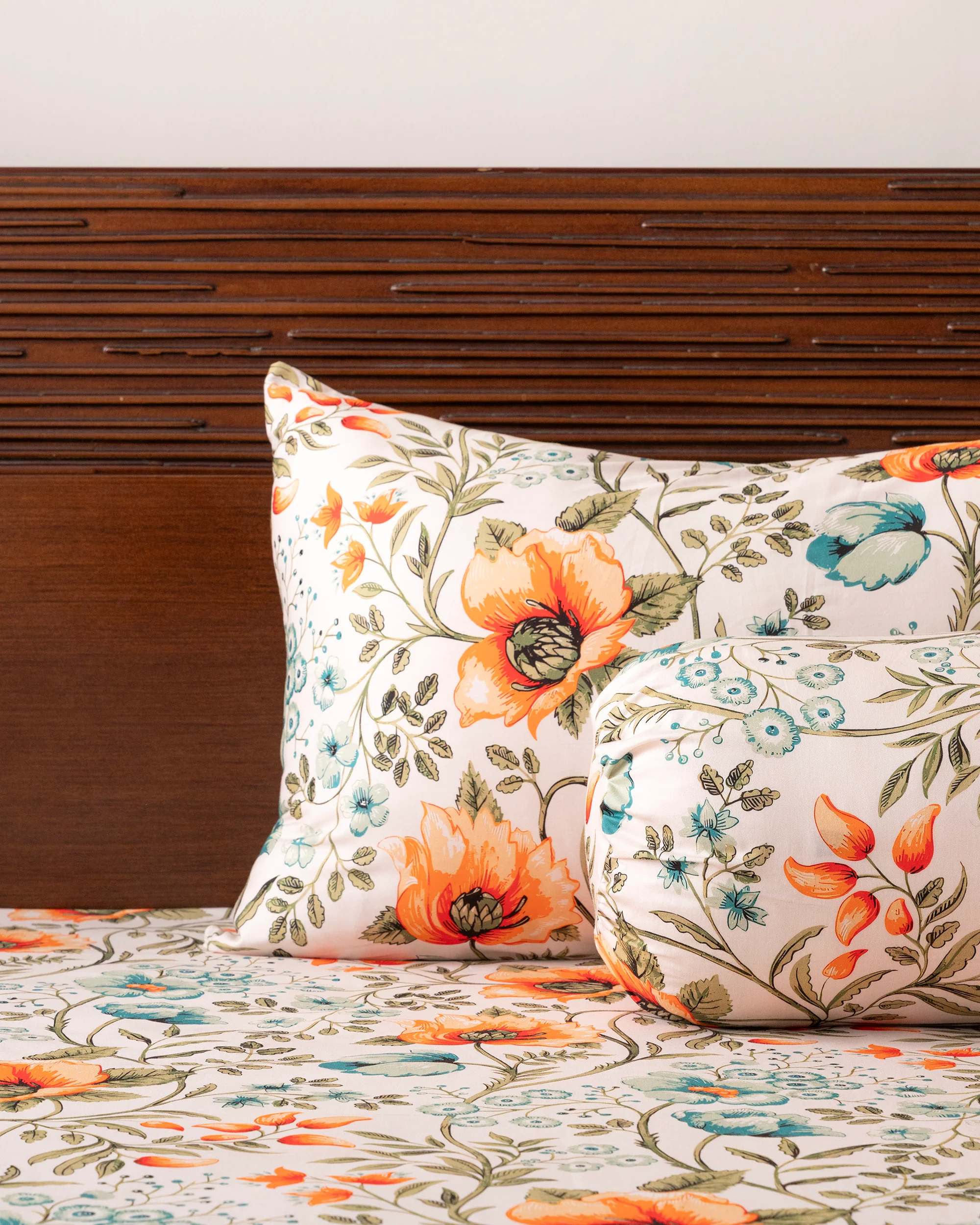 Bolster Cover - Coral Orange - Image 4