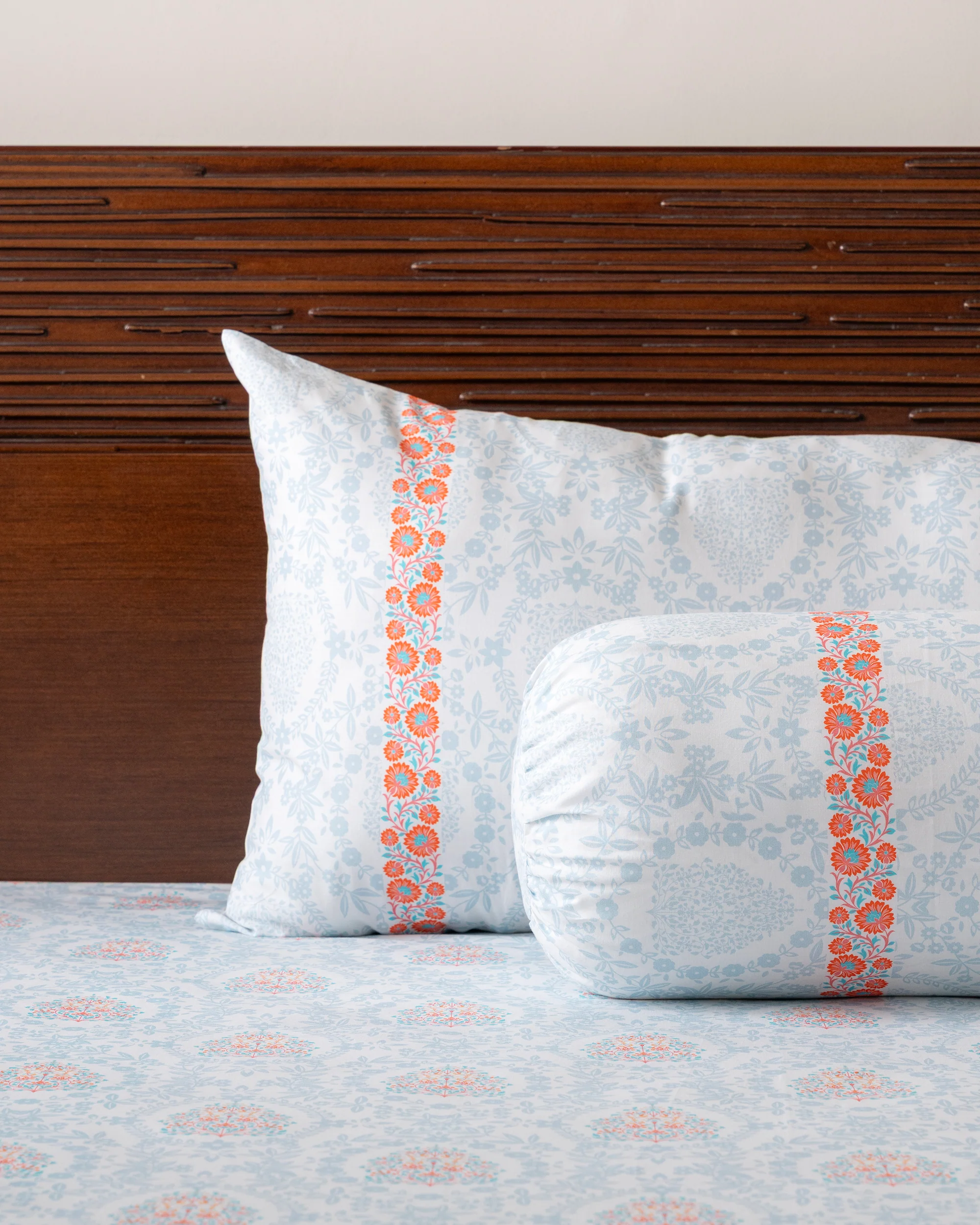Bolster Cover - Turquoise Blue - Image 4