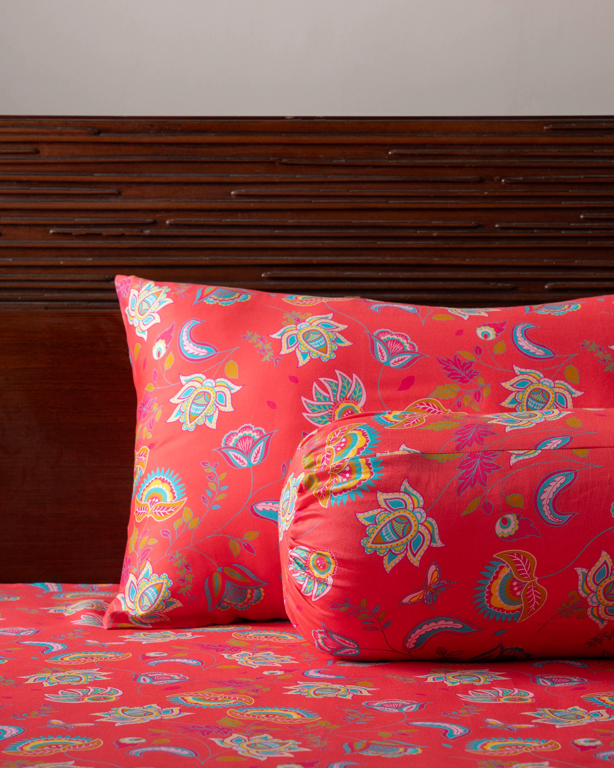 Bolster Cover - Multicolor Paisley - Image 4