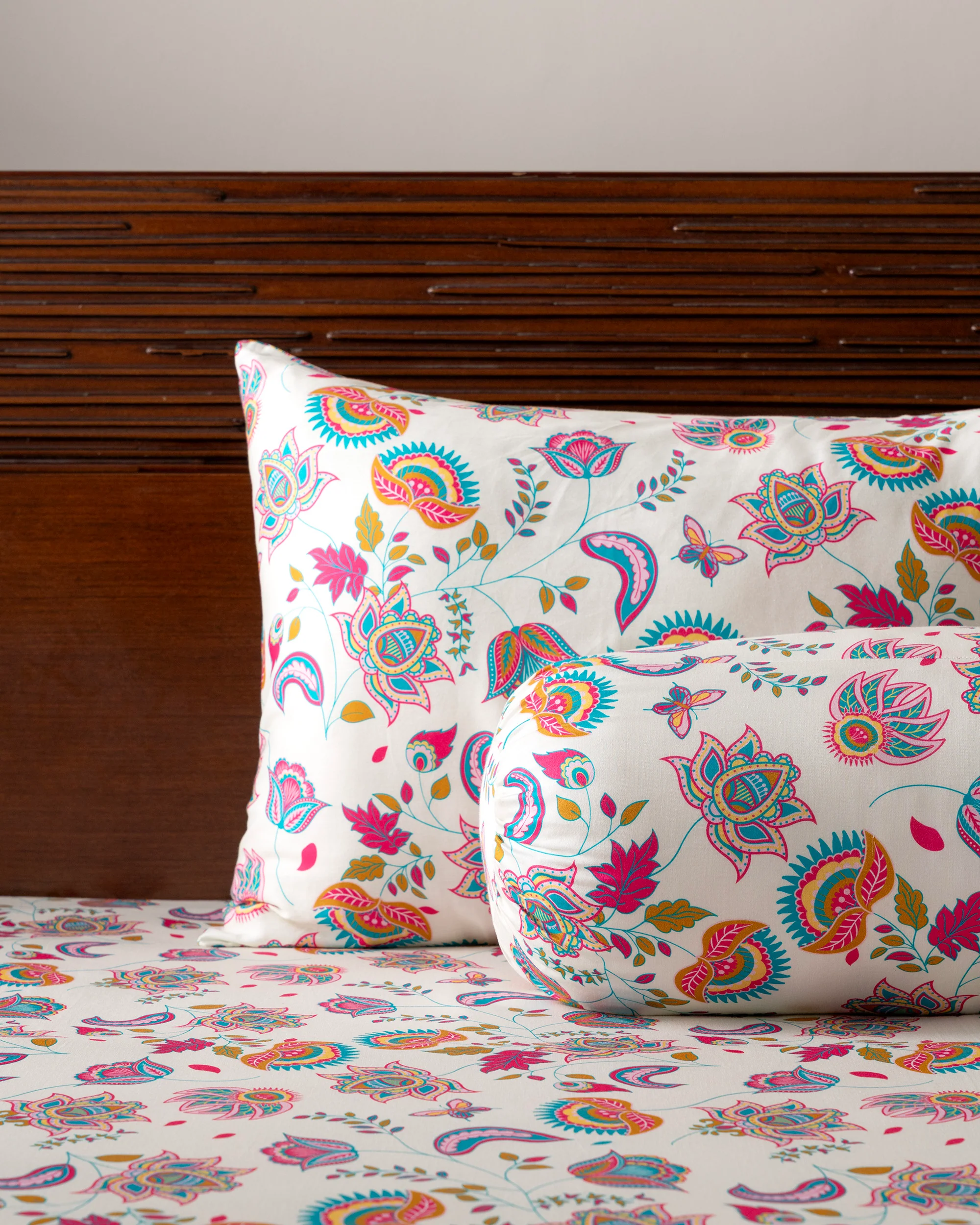 Bolster Cover - Multicolor Paisley - Image 4