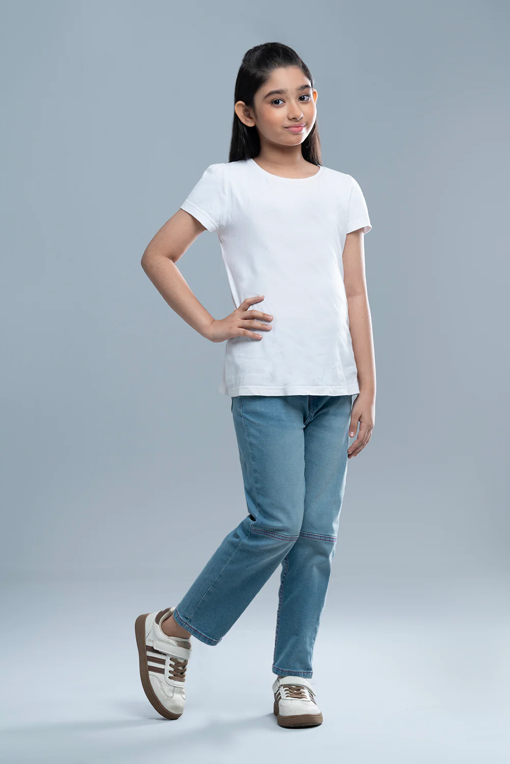Girls' Denim Bottom (6-8 Years)