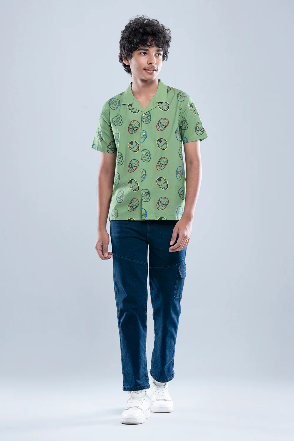 Junior Boys Casual Shirt (10-14 Years) - Marvel