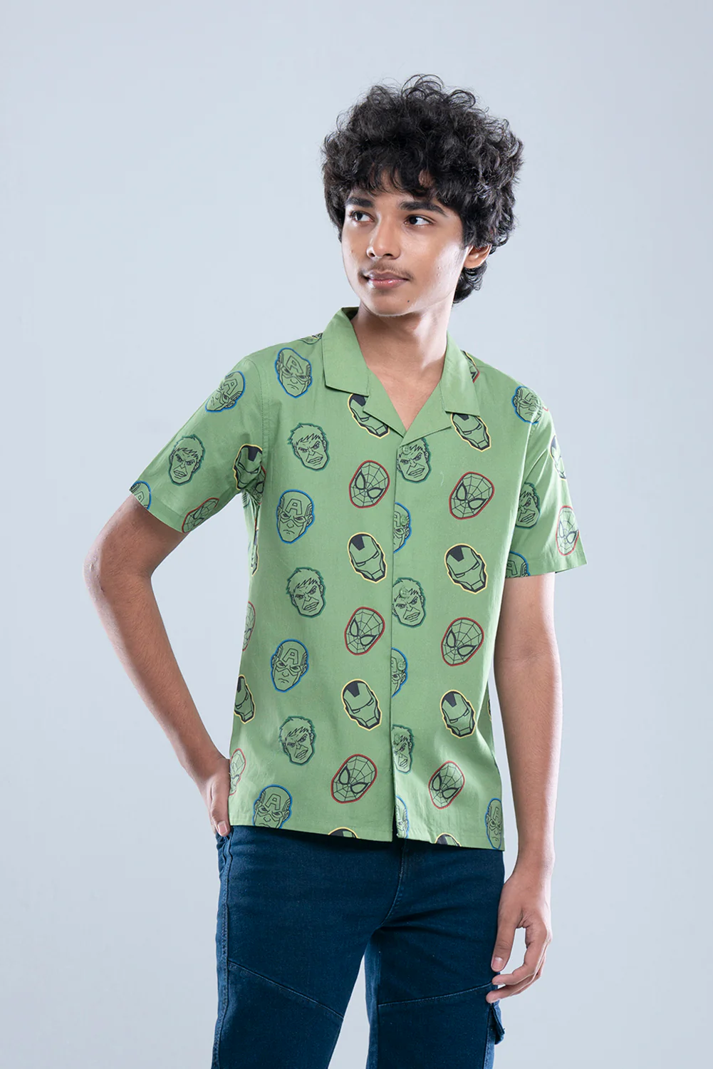 Junior Boys Casual Shirt (10-14 Years) - Marvel - Image 2