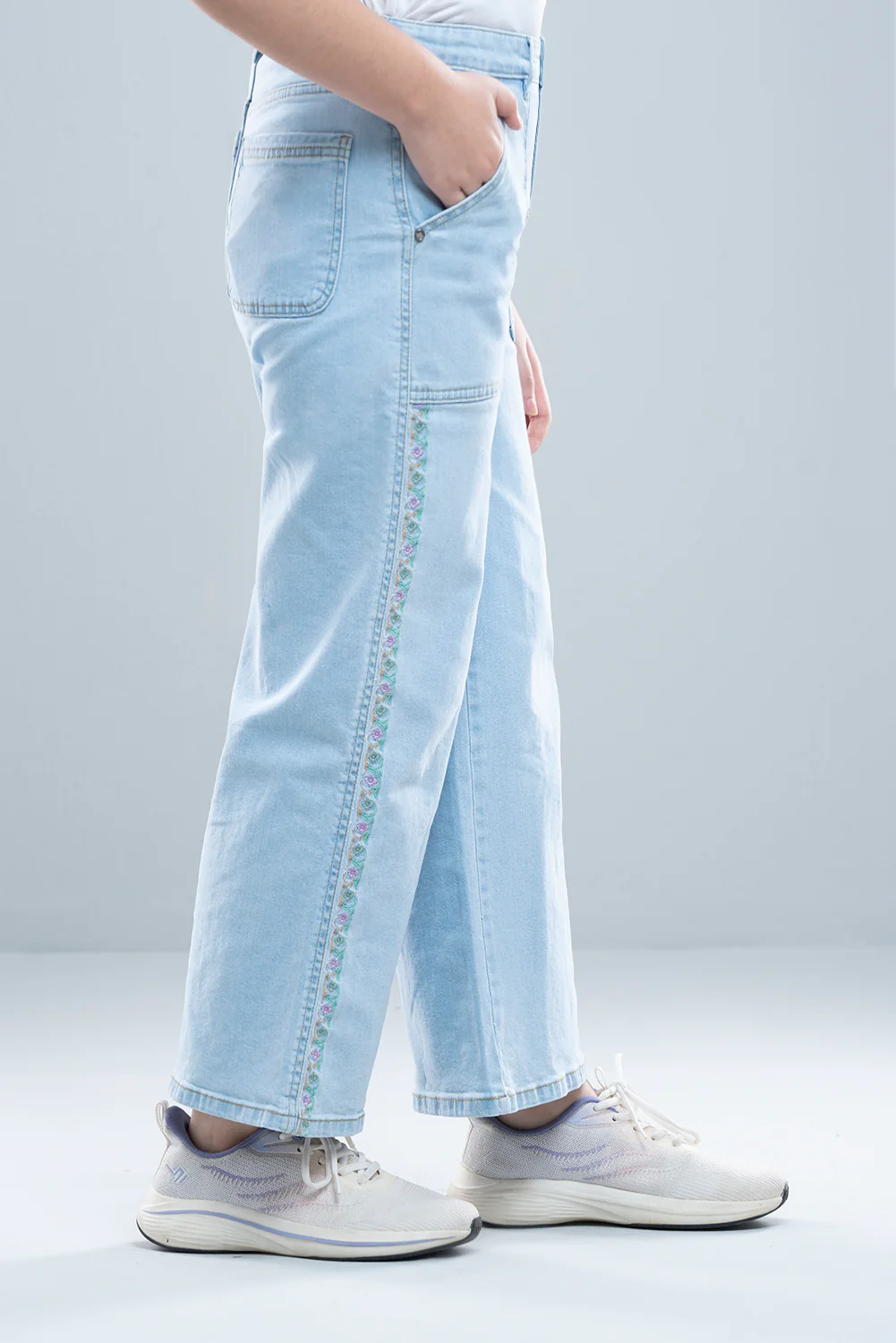 Junior Girls' Denim Bottom (10-14 Years) - Image 3