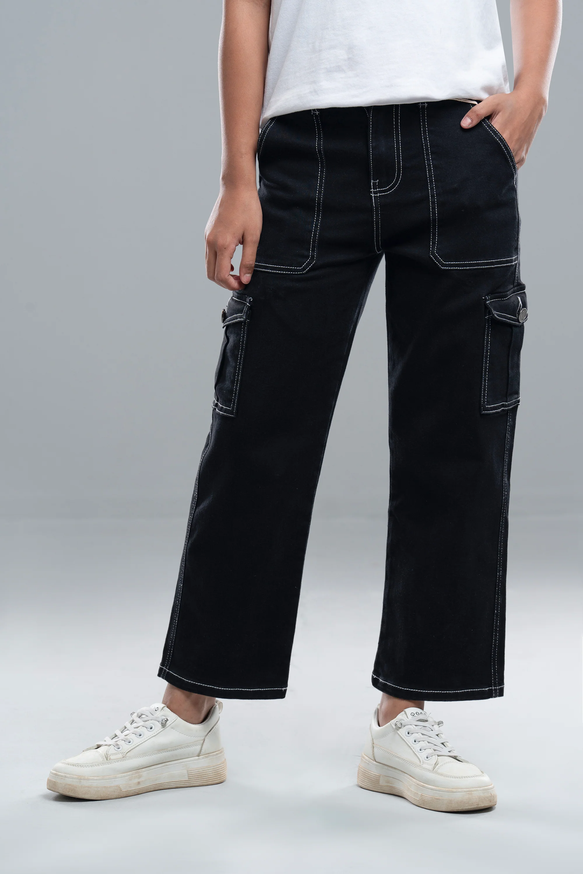 Junior Girls' Denim Bottom (10-14 Years)