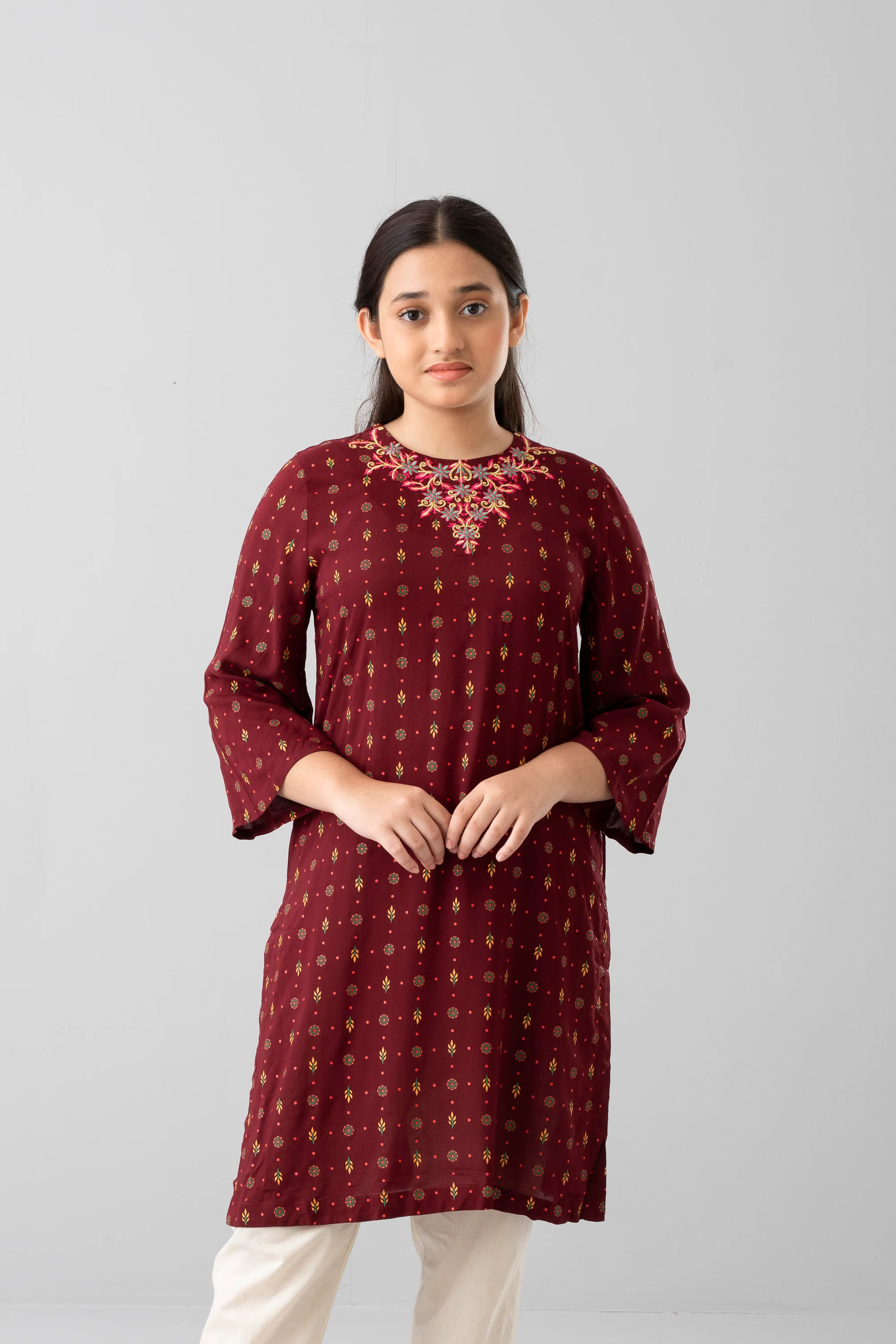 Junior Girls Ethnic Top (10-14 Years) - Image 2