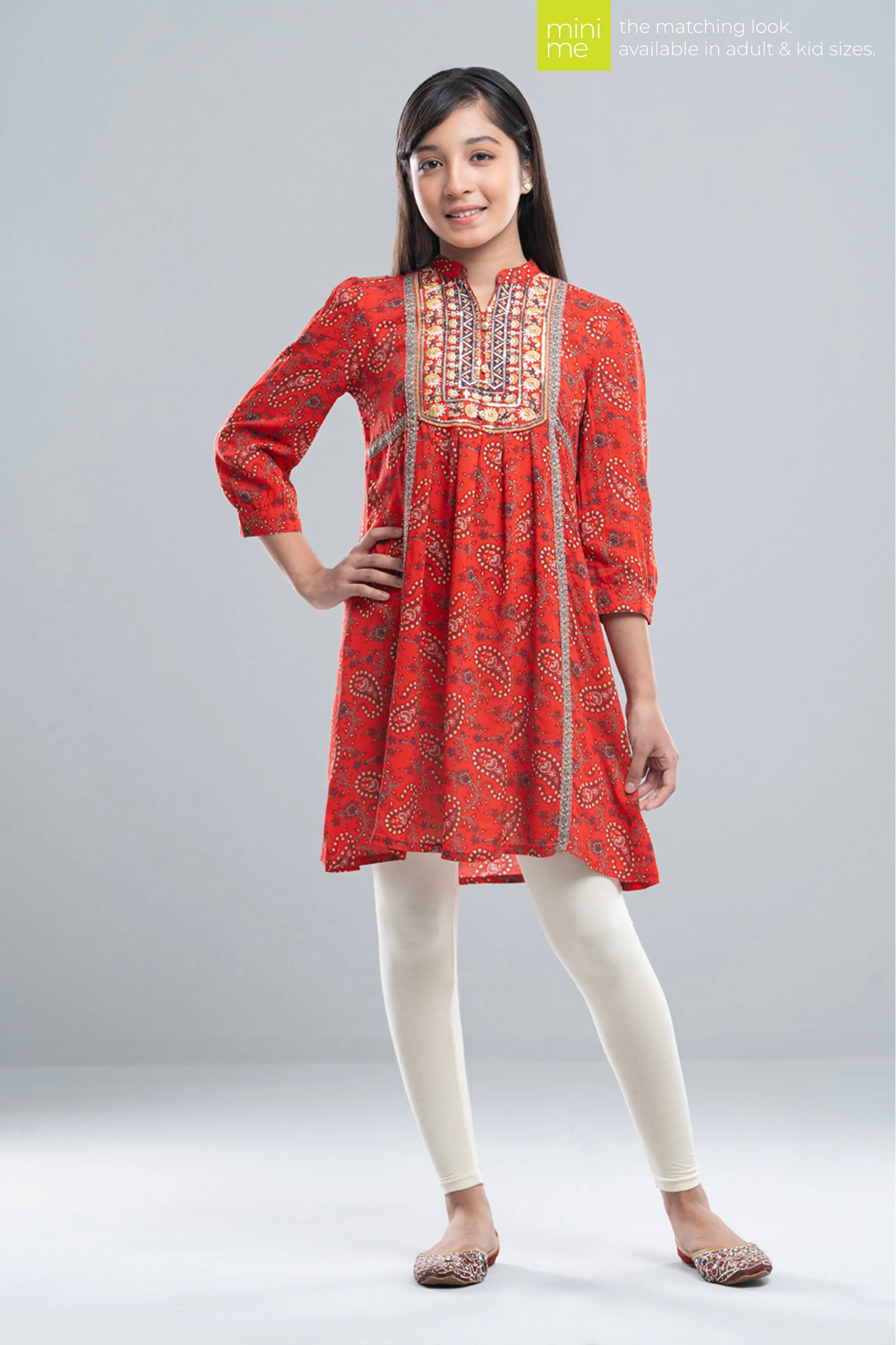 Junior Girls' Ethnic Frock (10-14 Years)