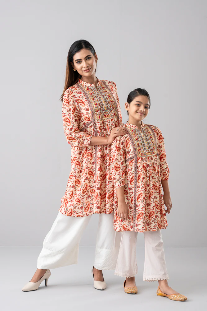 Junior Girls' Ethnic Frock (10-14 Years) - Image 11