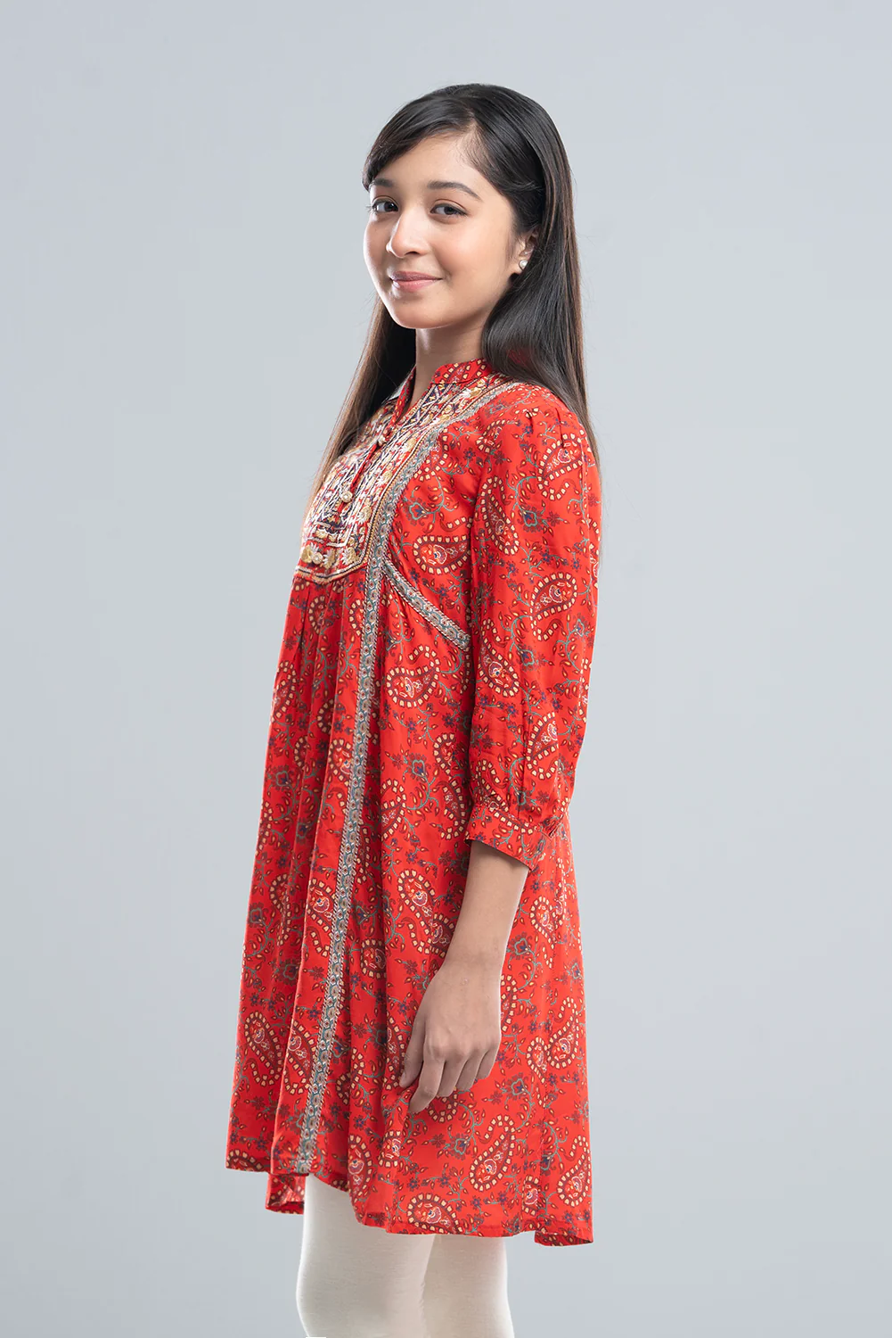 Junior Girls' Ethnic Frock (10-14 Years) - Image 3