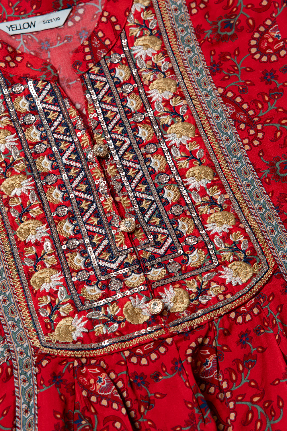 Junior Girls' Ethnic Frock (10-14 Years) - Image 5