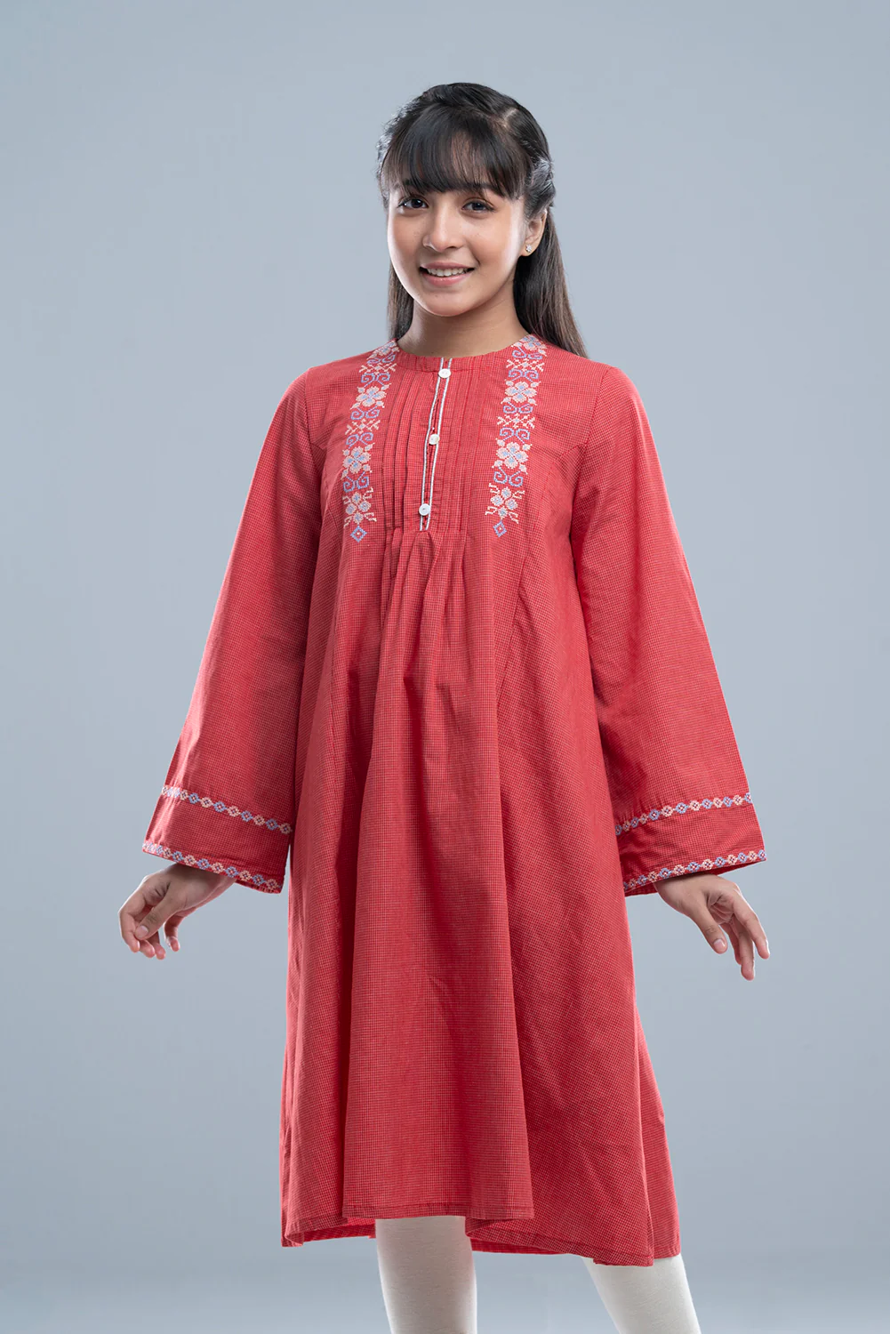 Junior Girls' Ethnic Woven Tops (10-14 Years) - Image 2