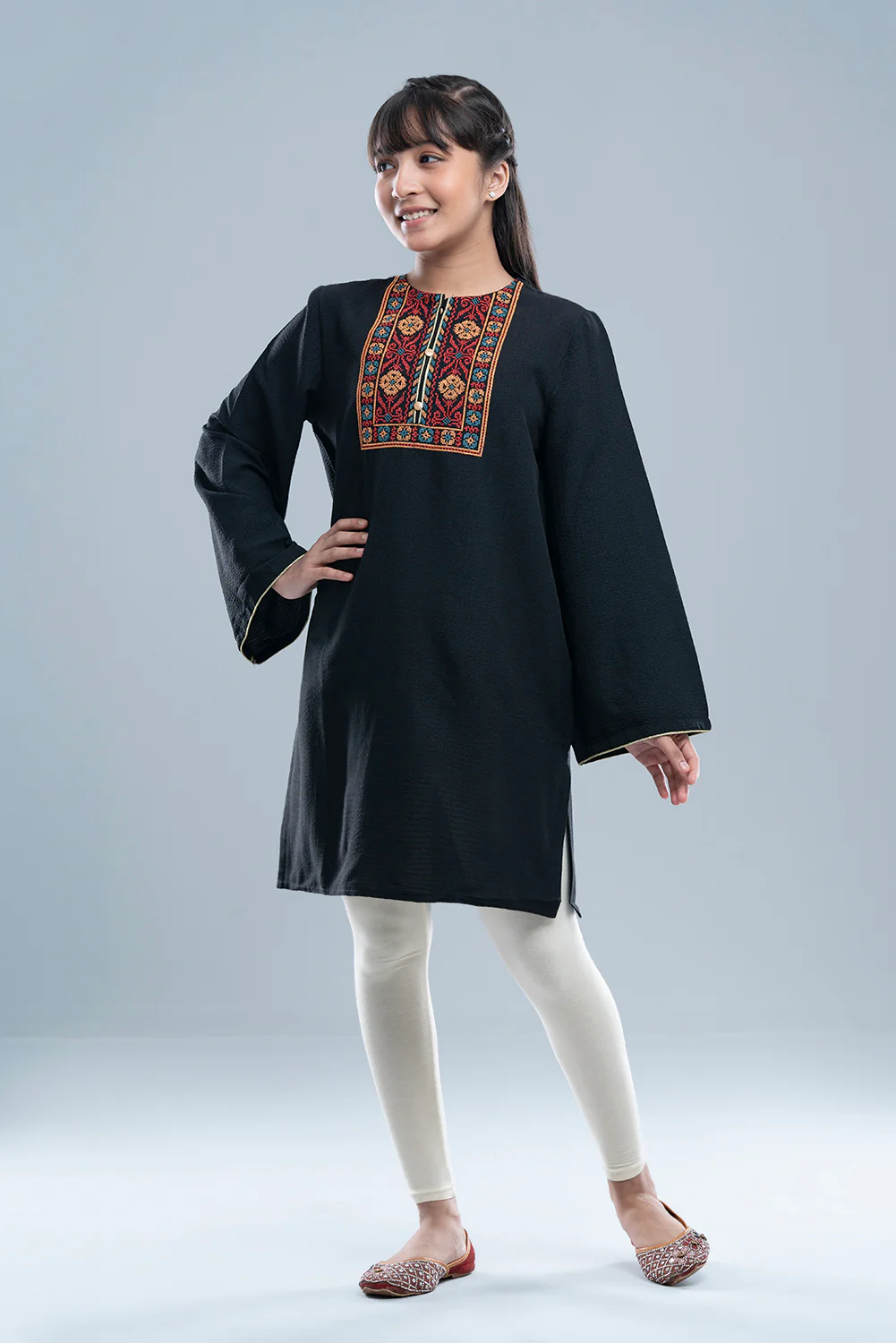 Junior Girls' Ethnic Frock (10-14 Years)