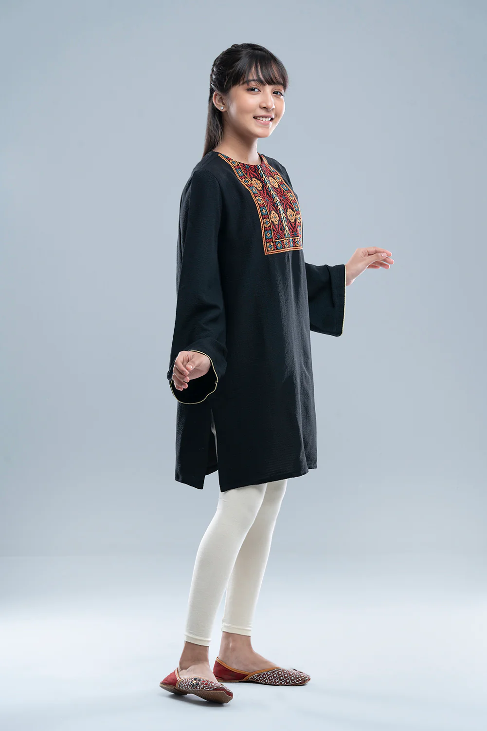 Junior Girls' Ethnic Frock (10-14 Years) - Image 3