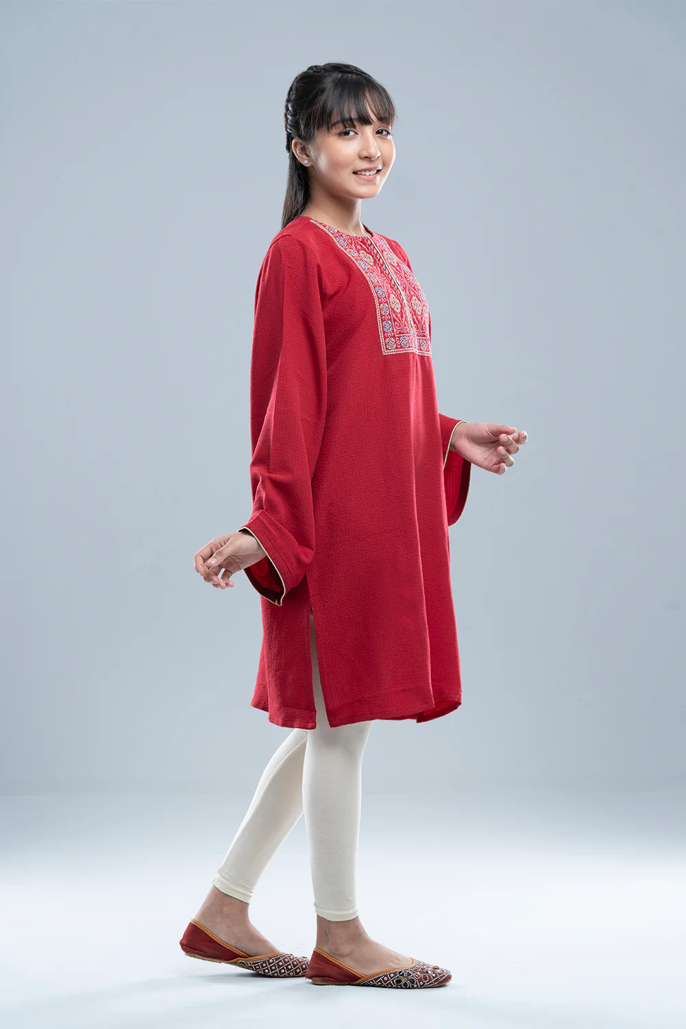 Junior Girls' Ethnic Frock (10-14 Years) - Image 8