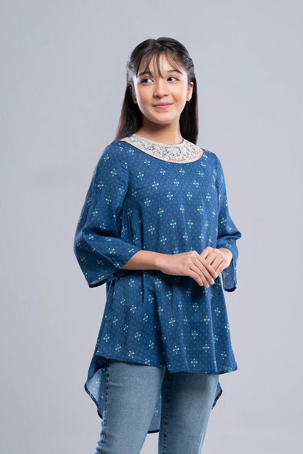 Junior Girls' Ethnic Frock (10-14 Years) - Image 3