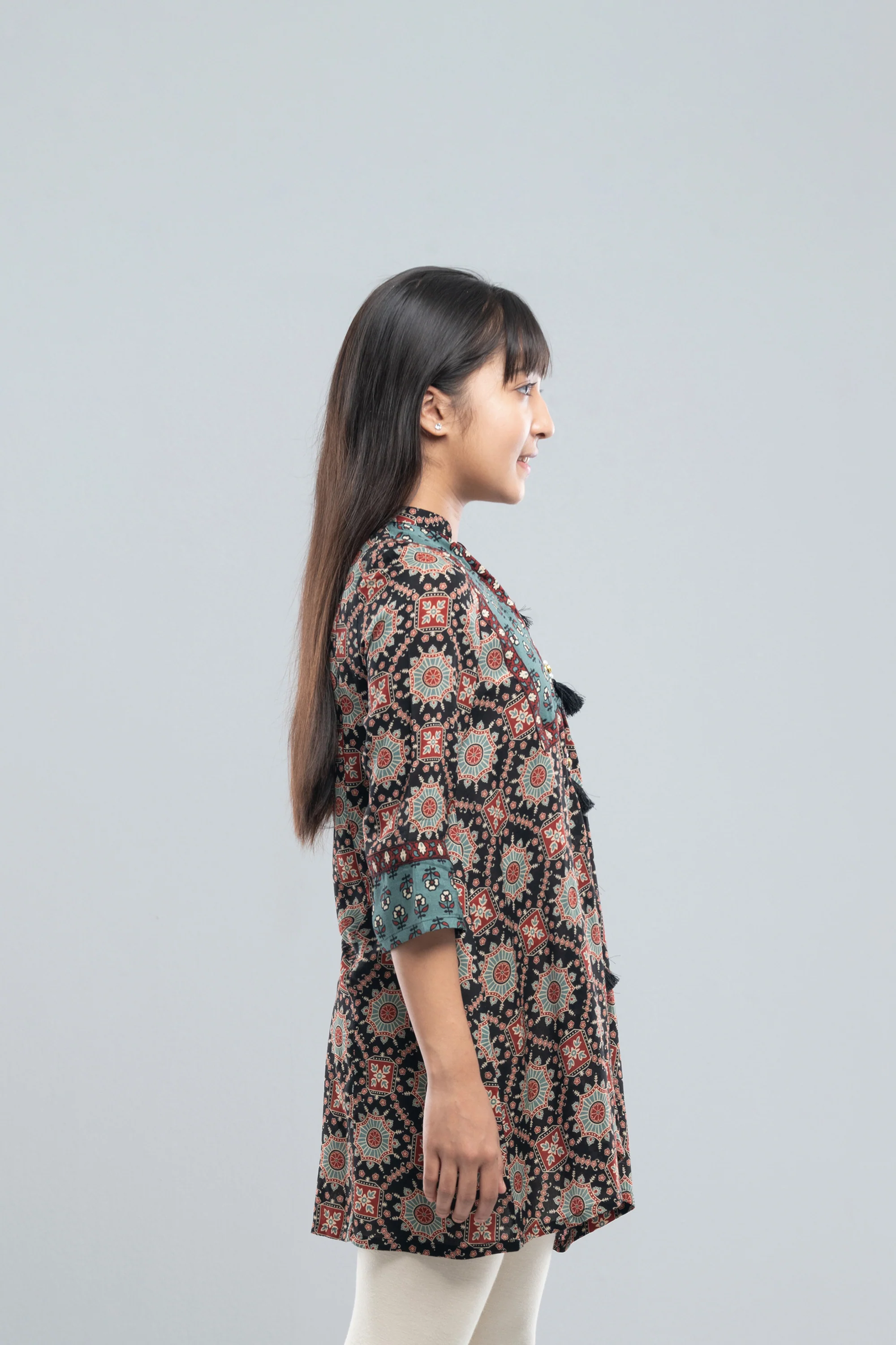 Junior Girls' Ethnic Frock (10-14 Years) - Image 3