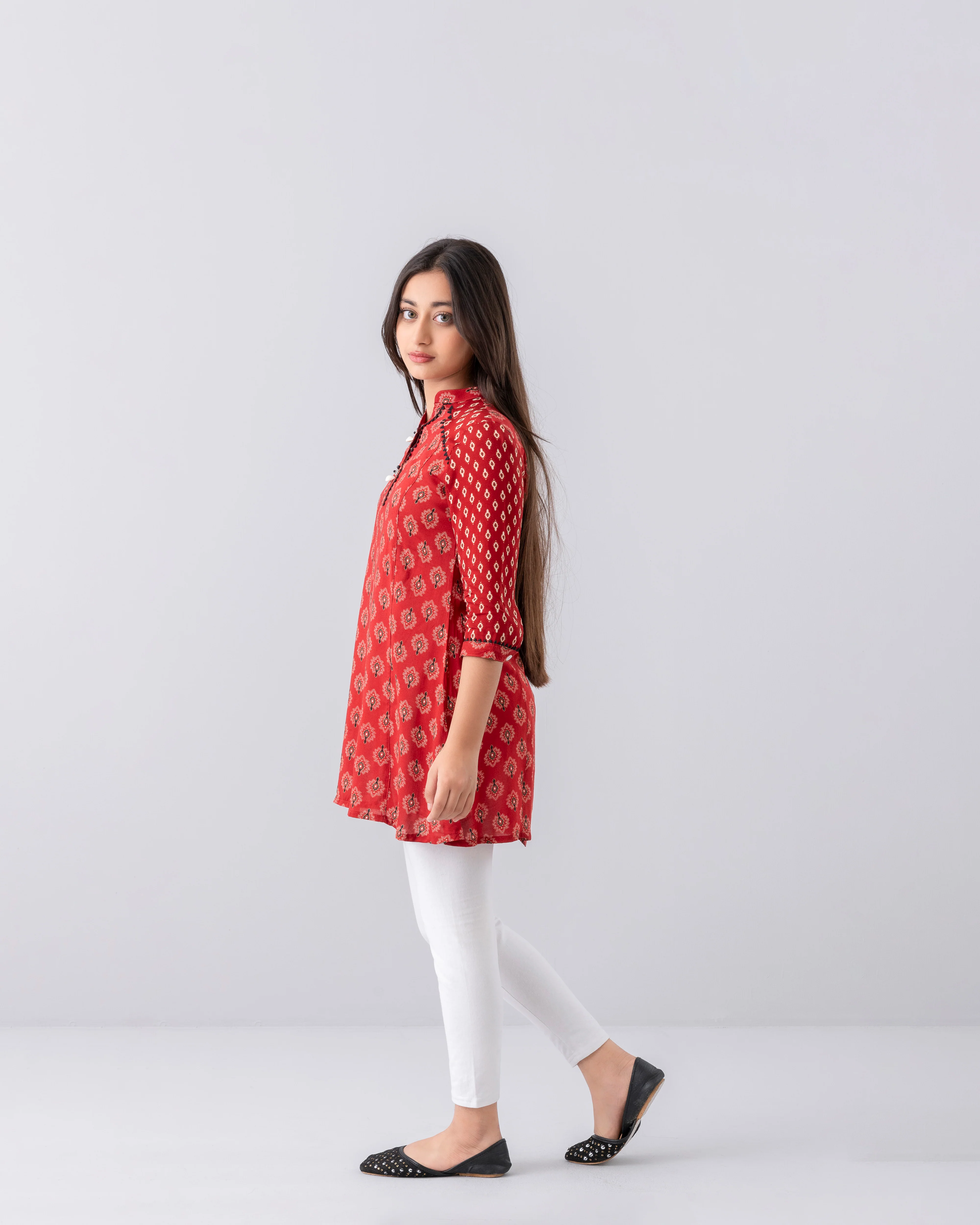 Junior Girls' Ethnic Frock (10-14 Years) - Image 3