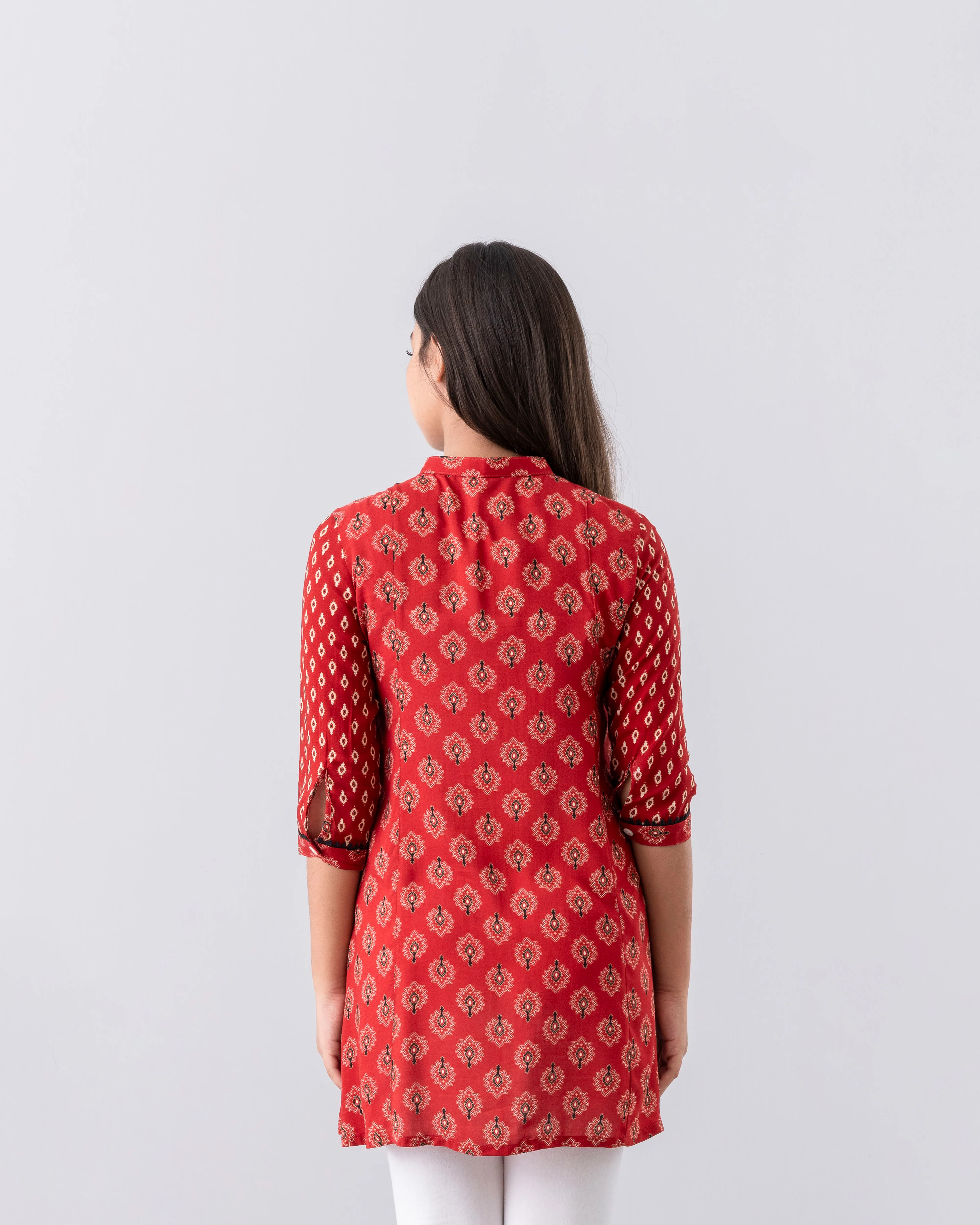 Junior Girls' Ethnic Frock (10-14 Years) - Image 4