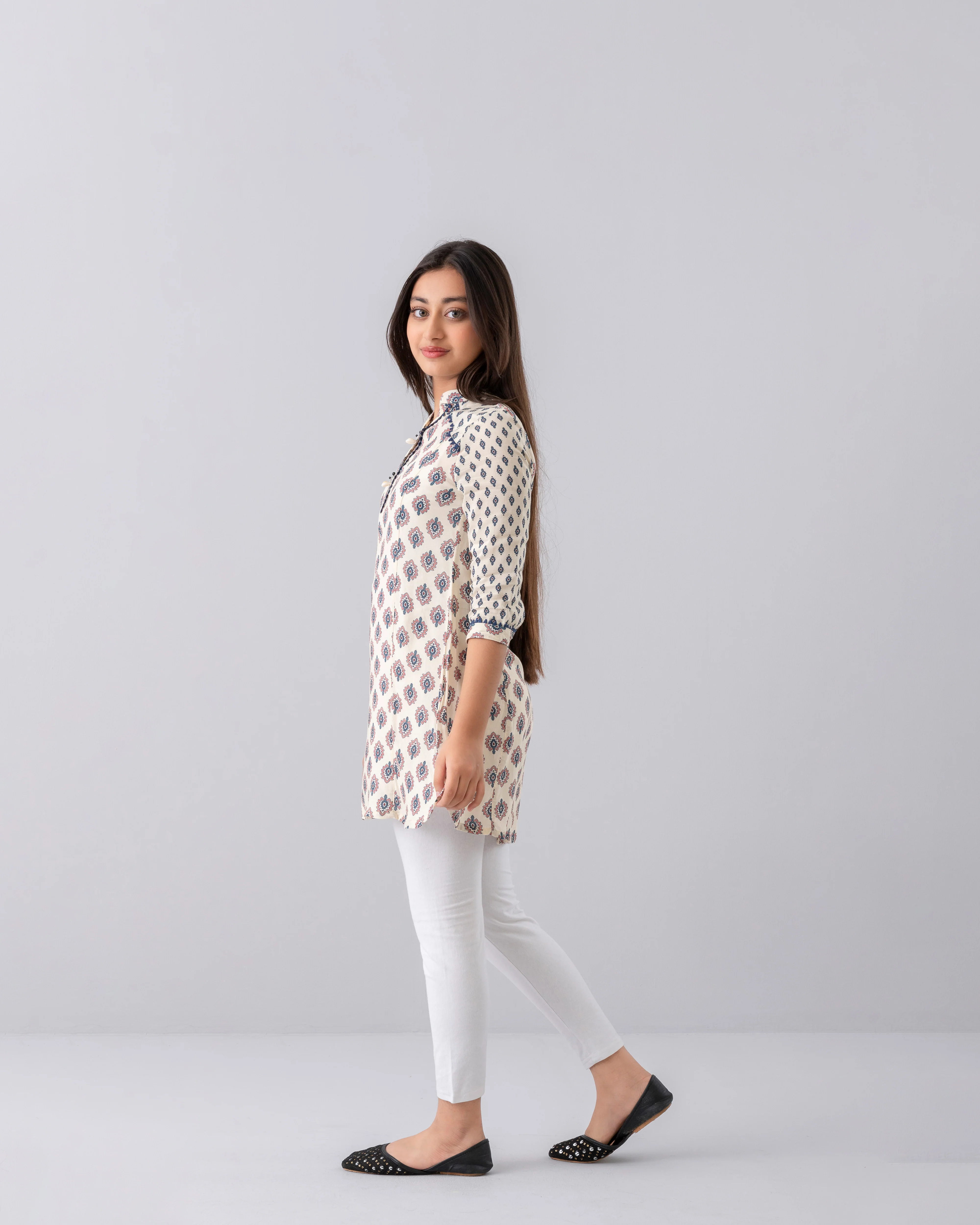 Junior Girls' Ethnic Frock (10-14 Years) - Image 9