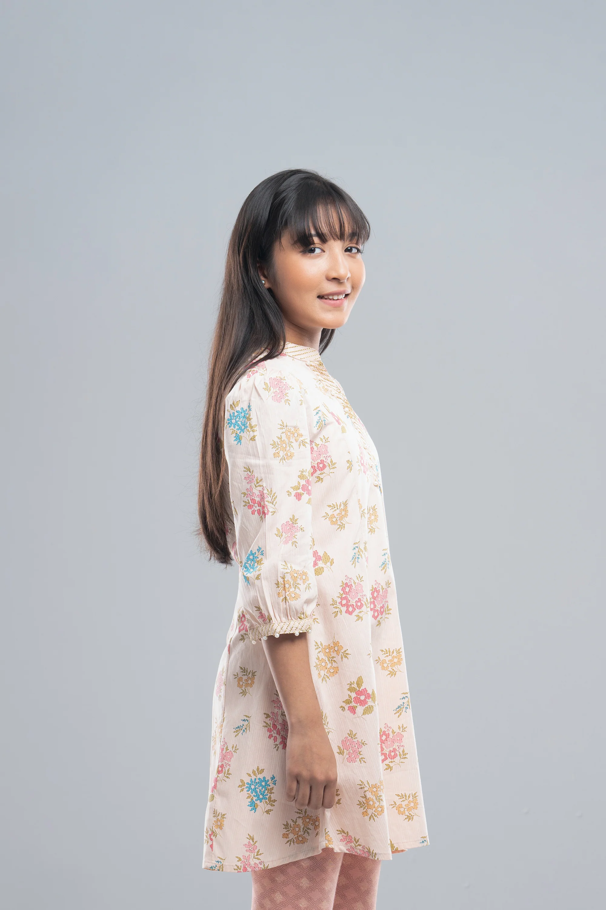Junior Girls' Ethnic Frock (10-14 Years) - Image 3