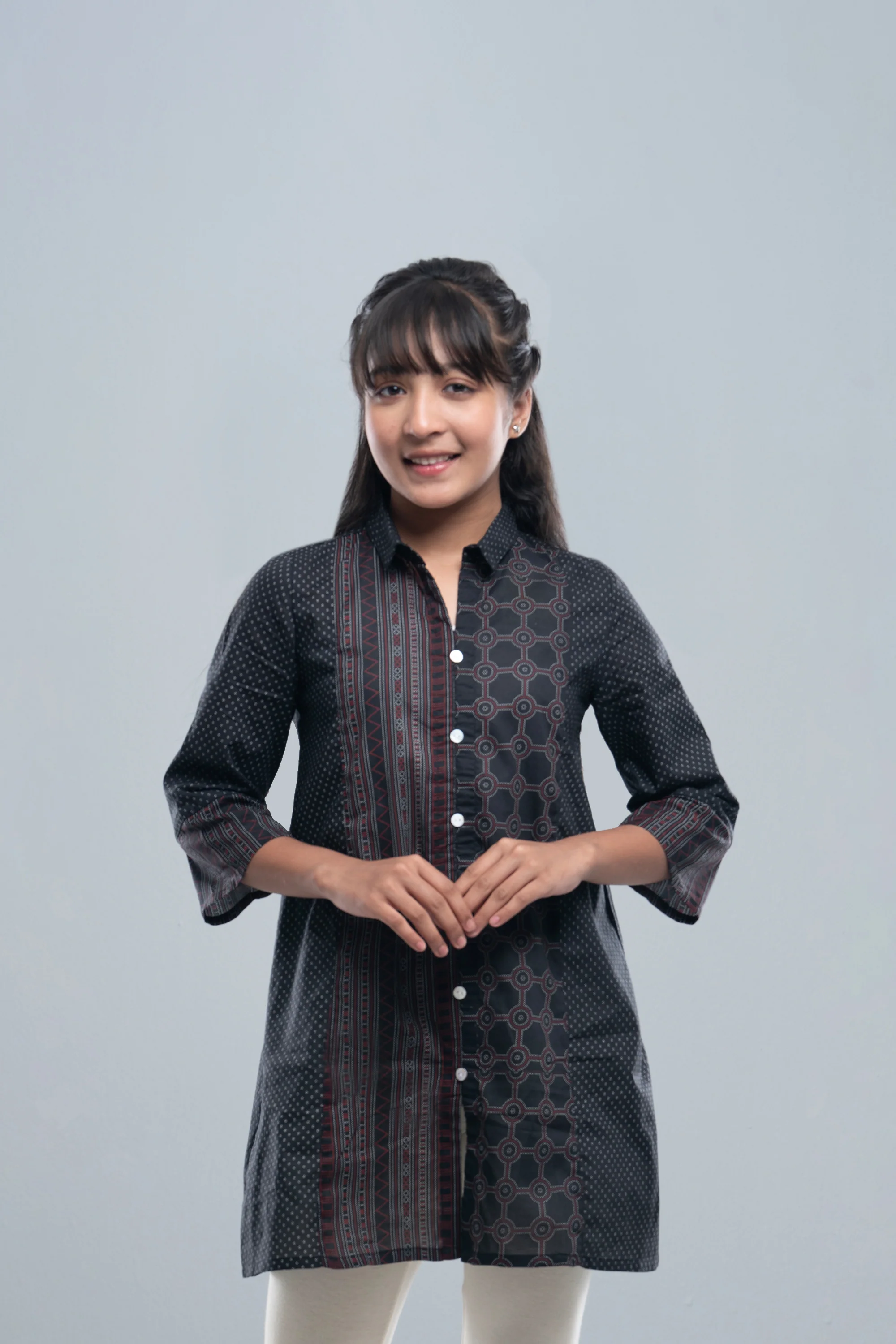 Junior Girls' Ethnic Frock (10-14 Years) - Image 2