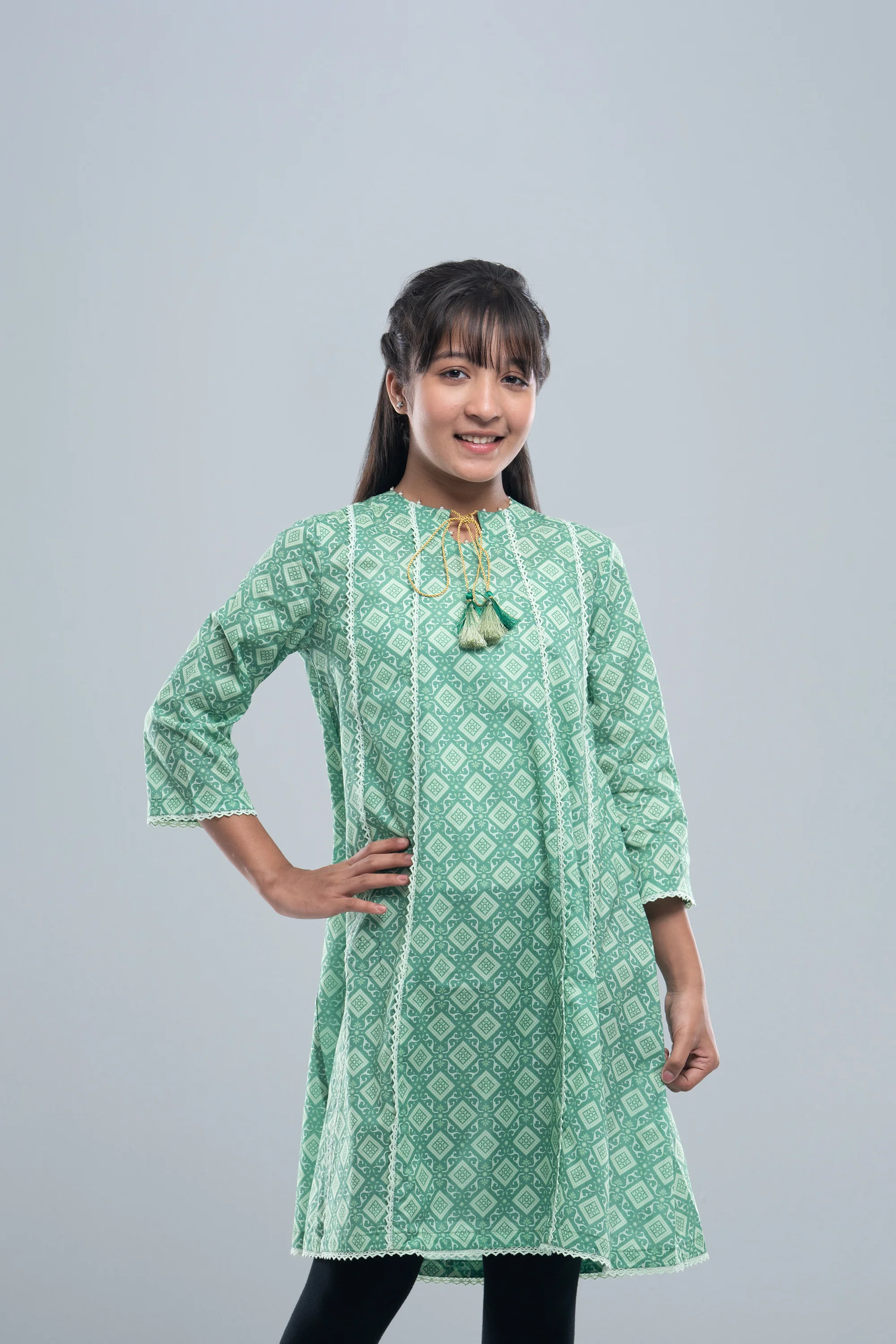Junior Girls' Ethnic Top (10-14 Years) - Image 2