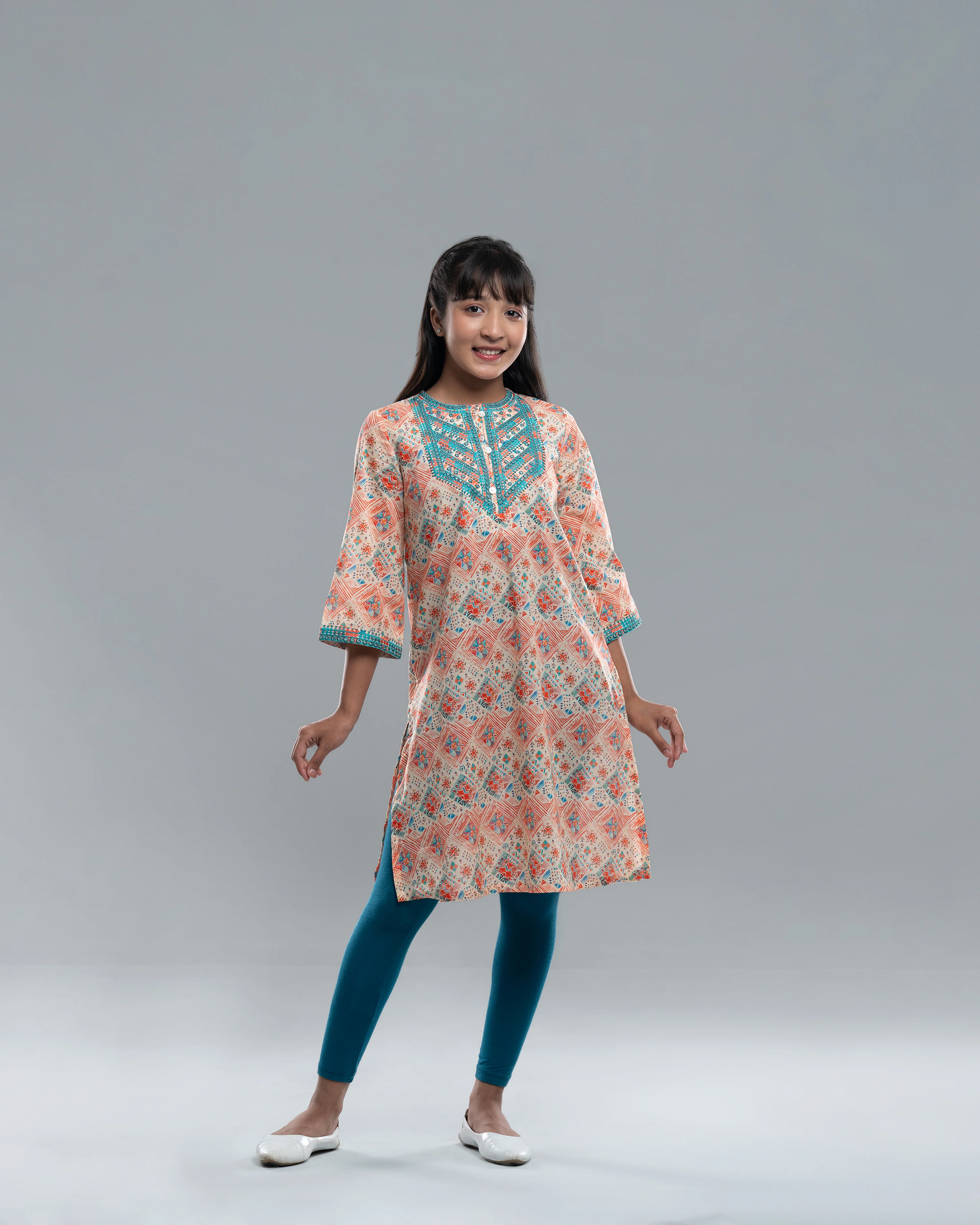 Junior Girls' Ethnic Top (10-14 Years)