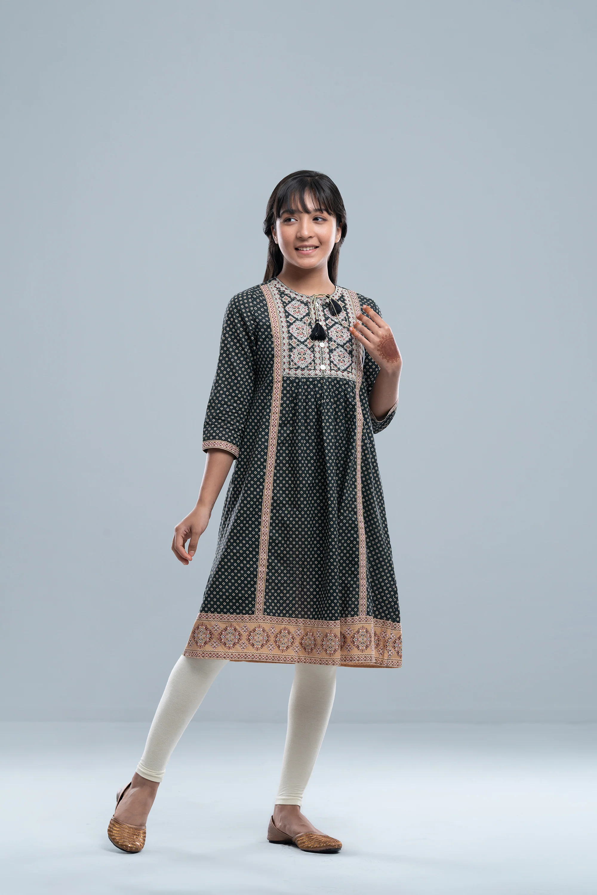 Junior Girls' Ethnic Top (10-14 Years)