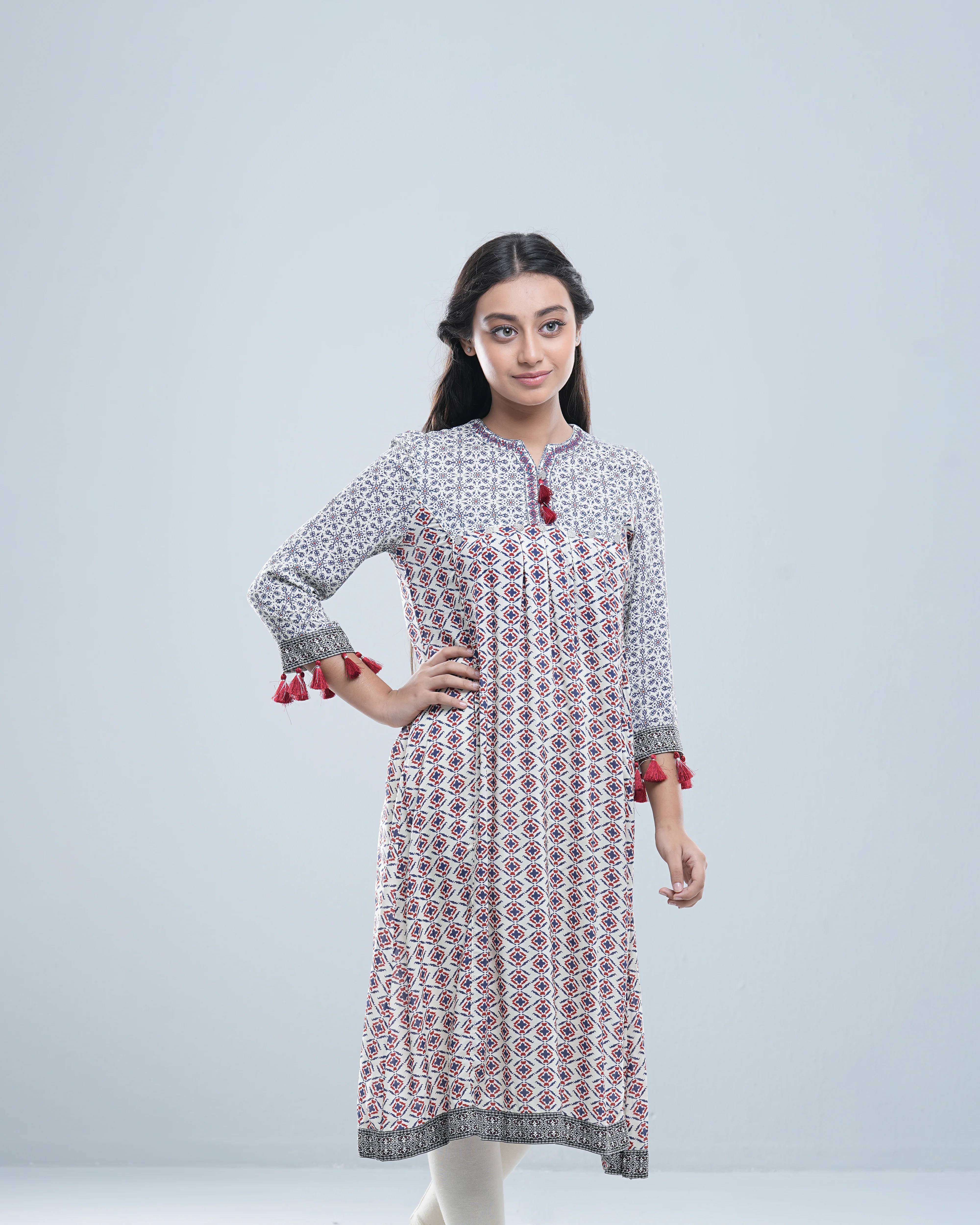 Junior Girls' Ethnic Top (10-14 Years) - Image 2