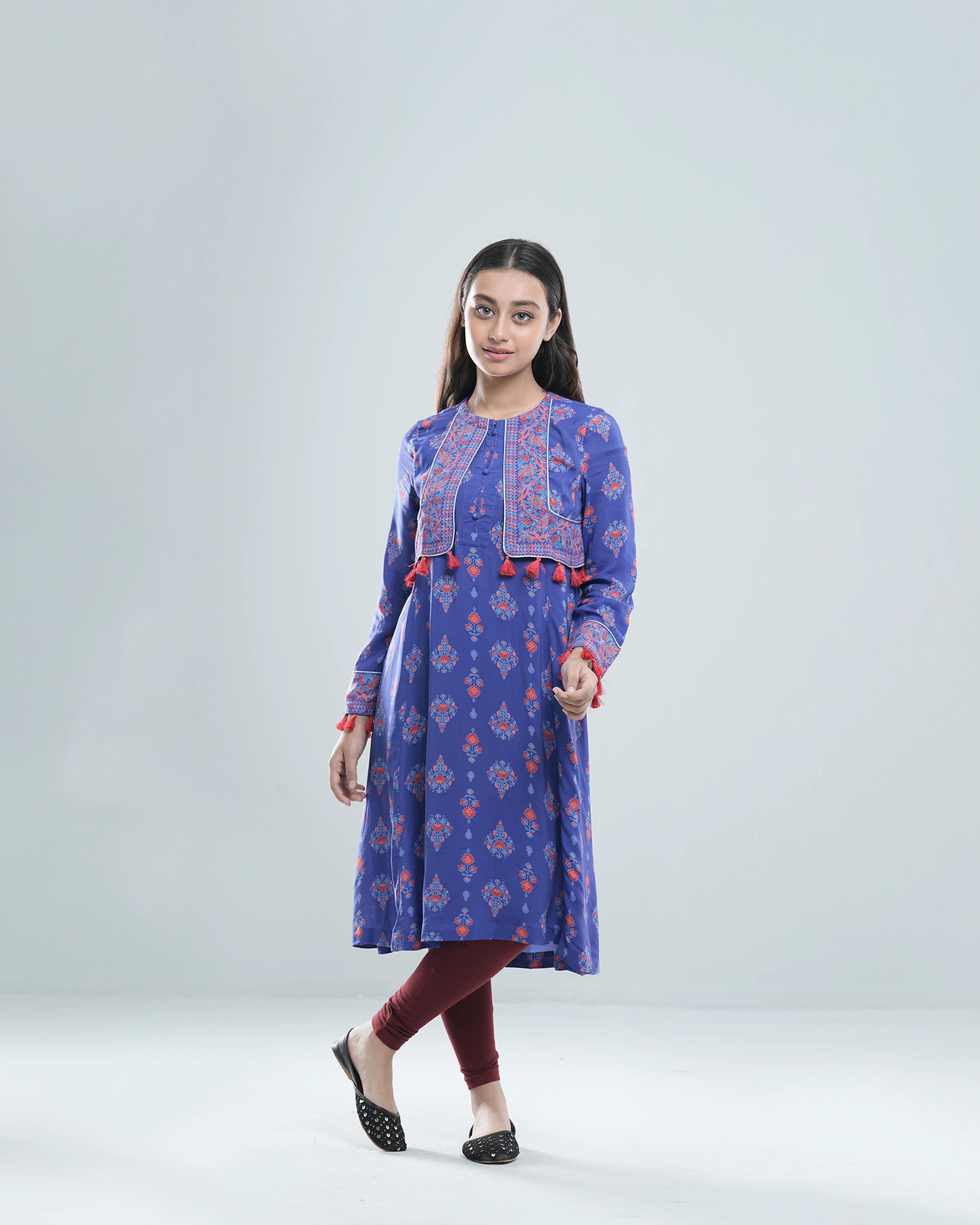 Junior Girls' Ethnic Top (10-14 Years)