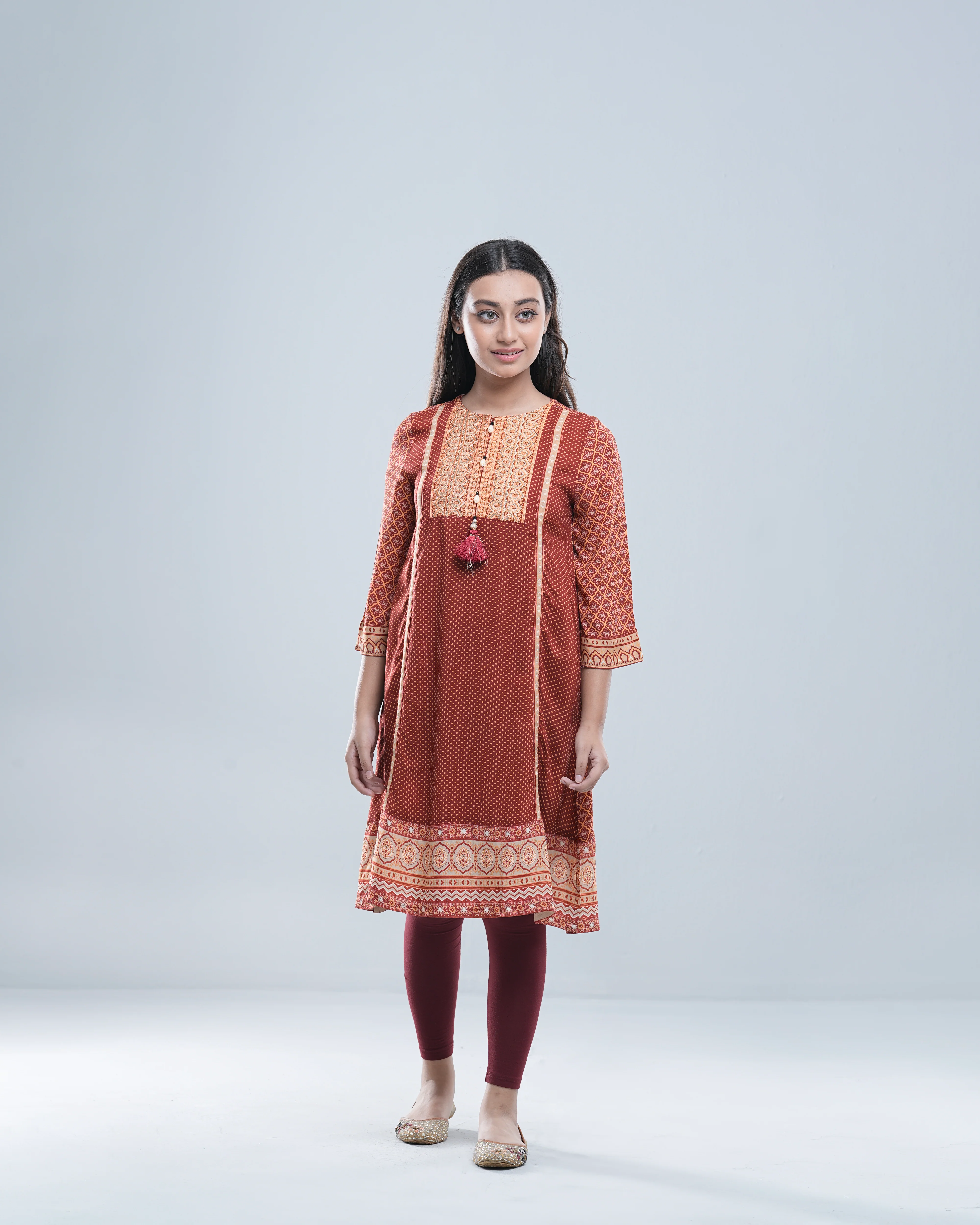 Junior Girls' Ethnic Top (10-14 Years)