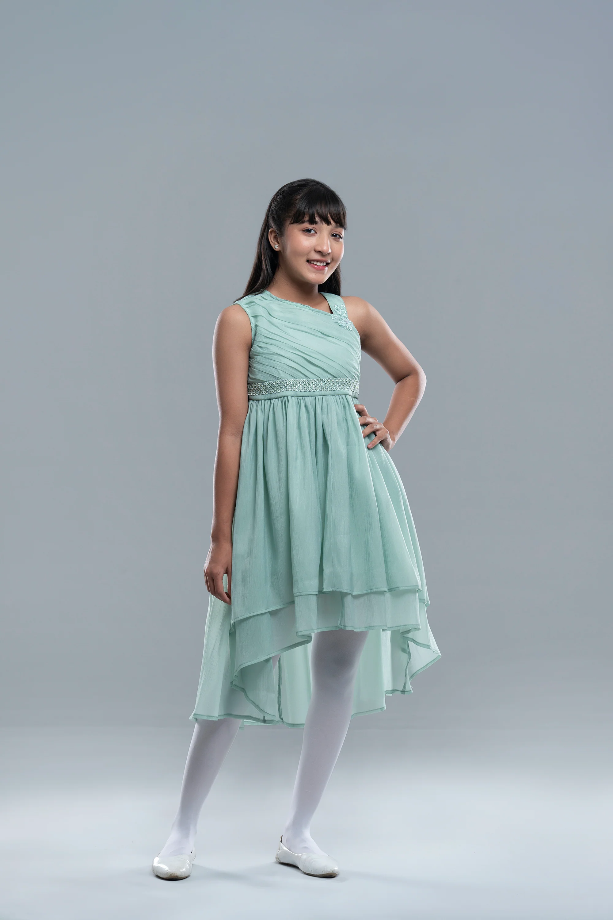 Junior Girls Long Dress (10-14 Years) - Image 8