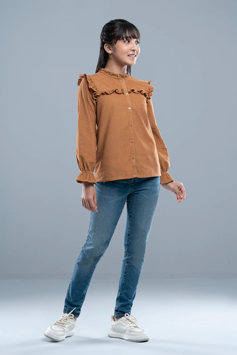 Junior Girls' Western Fashion Top (10-14 Years)