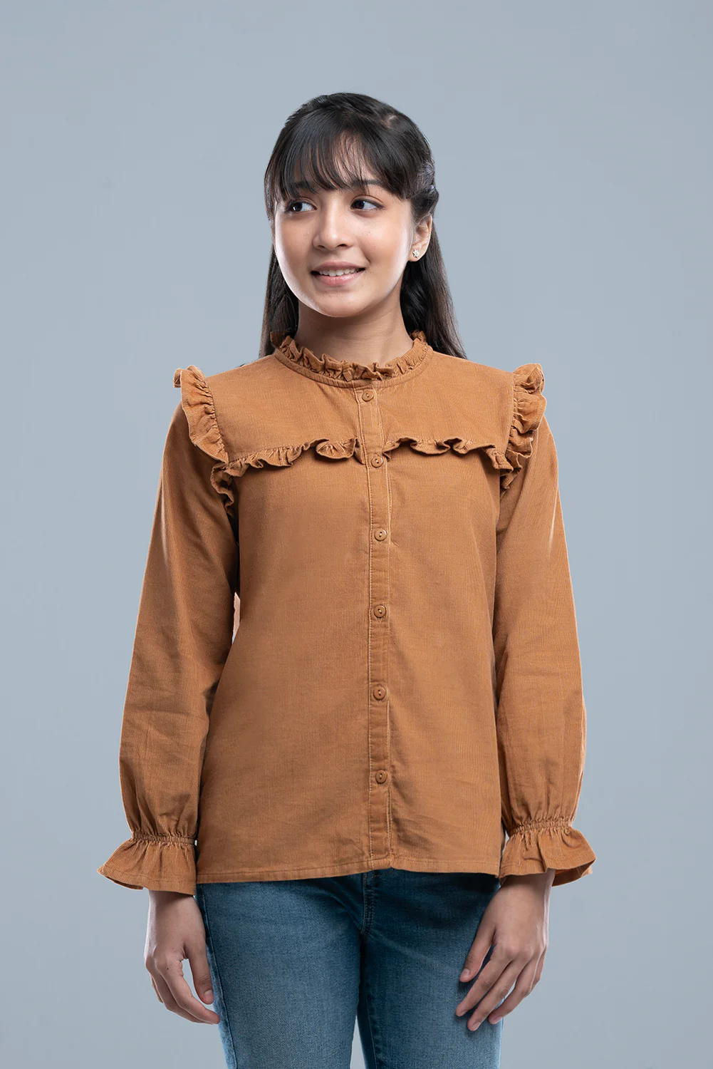 Junior Girls' Western Fashion Top (10-14 Years) - Image 2