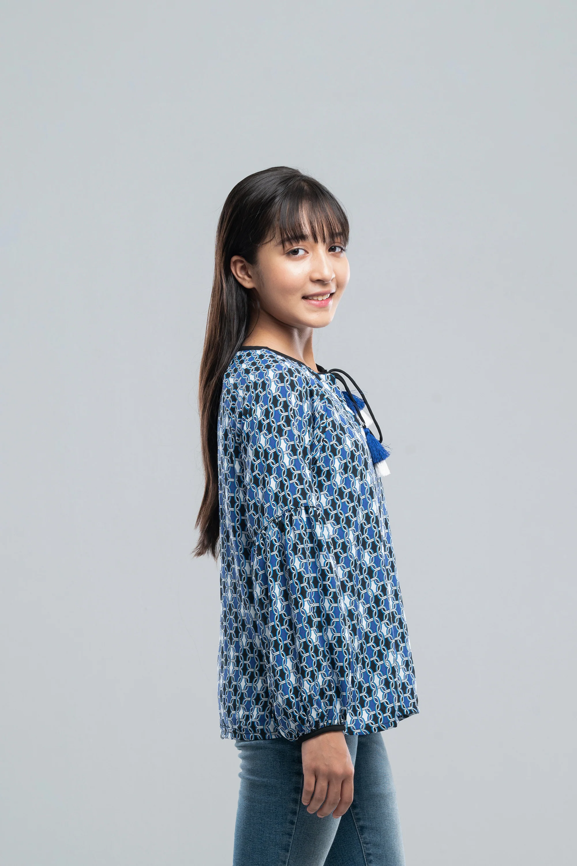 Junior Girls' Western Fashion Top (10-14 Years) - Image 3