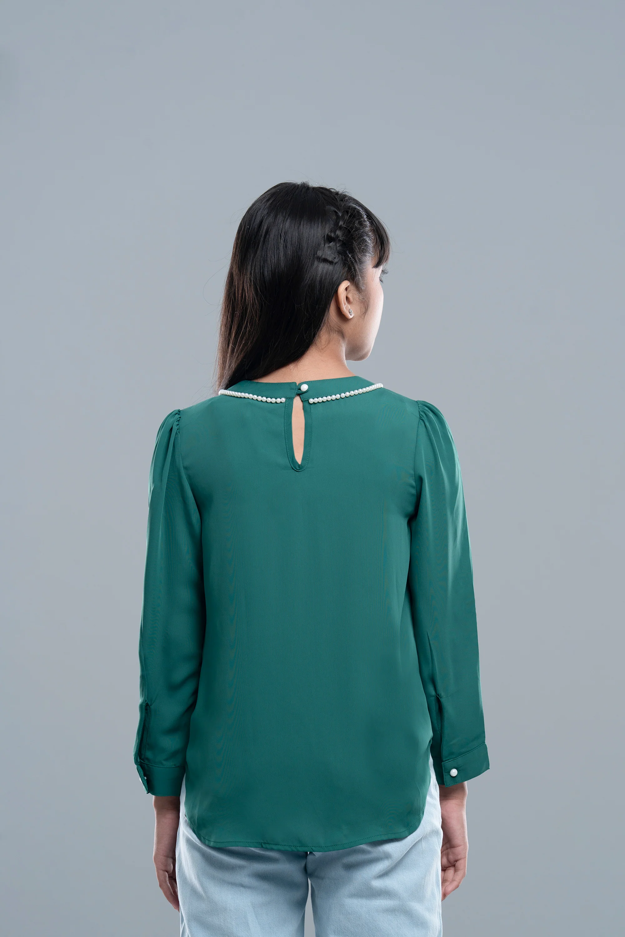 Junior Girls' Western Fashion Top (10-14 Years) - Image 4