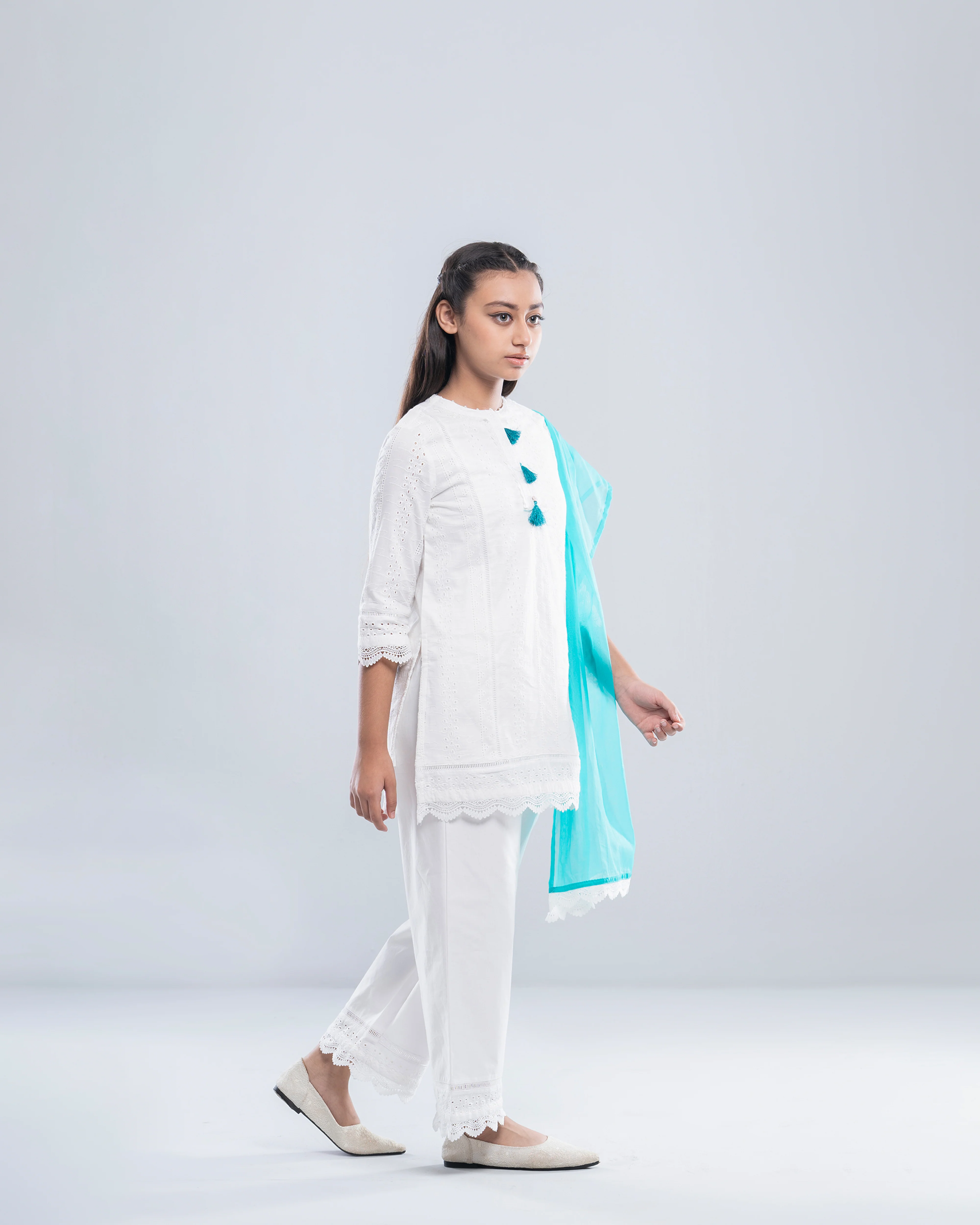 Princess Ethnic Partywear Set (10-14 Years) - Image 3
