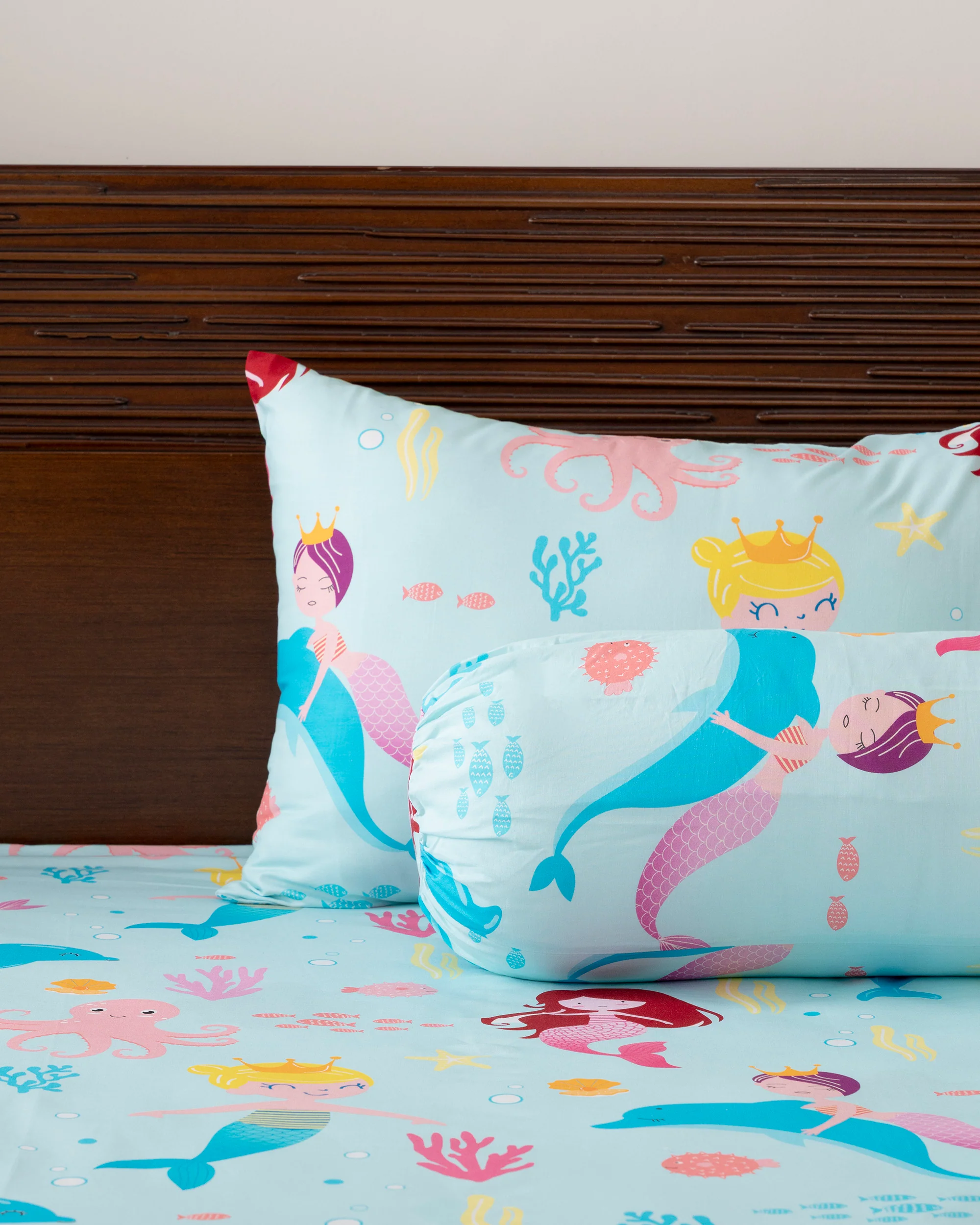 Kids Bolster Cover - Baby Blue - Image 4