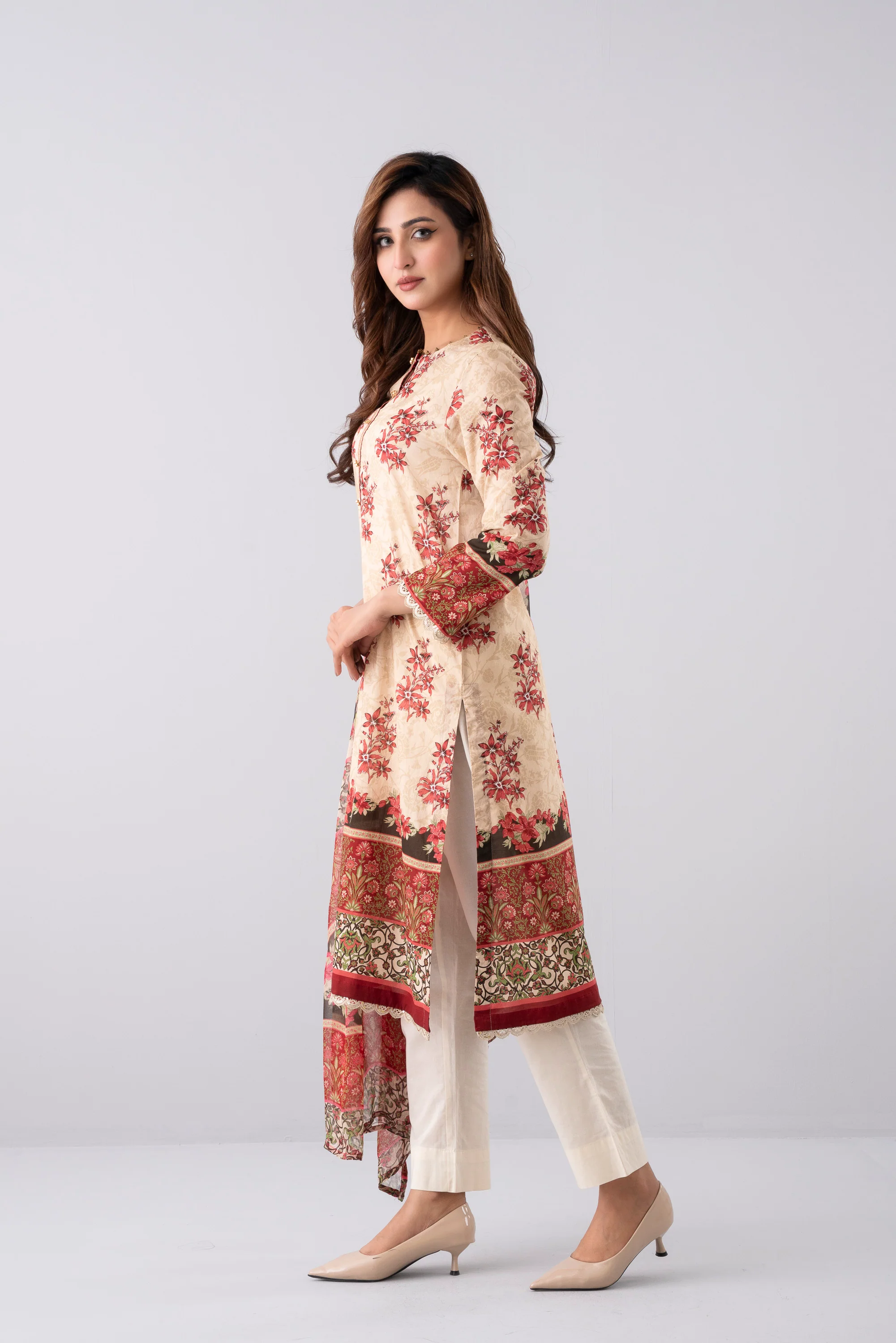 Smart Fit Printed Two-Piece Lawn - Image 3