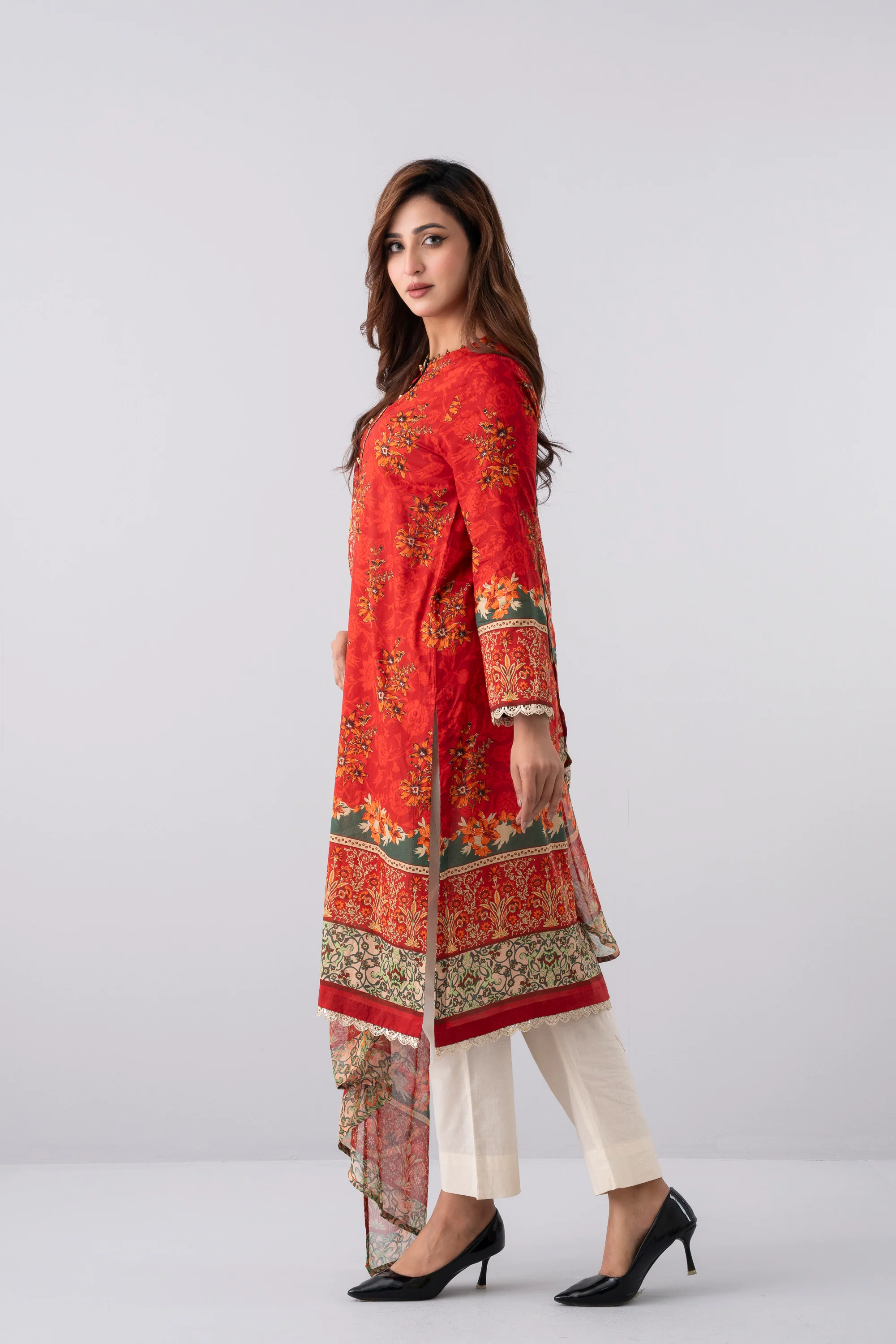 Smart Fit Printed Two-Piece Lawn - Image 9