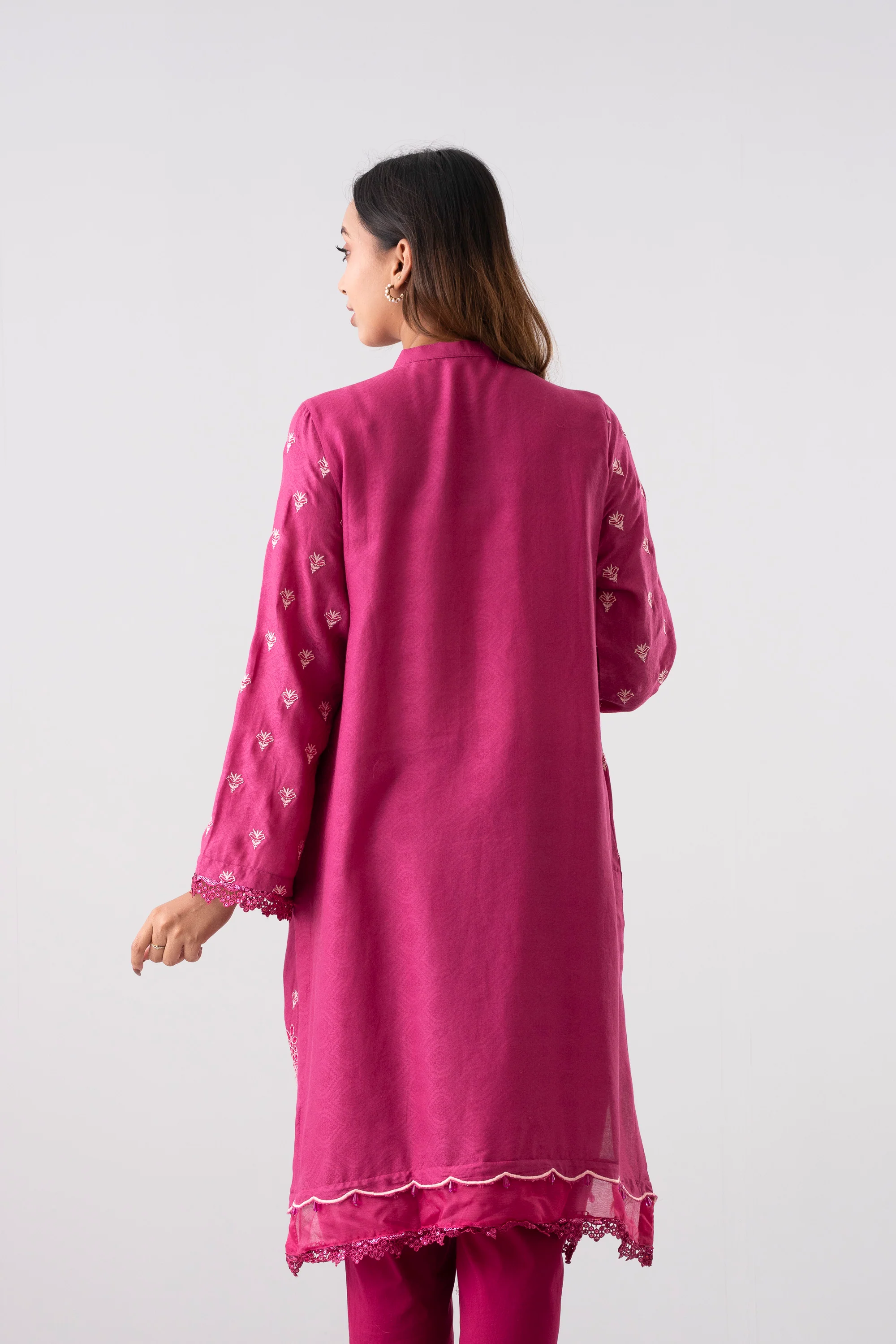 Smart Fit Embroidered Two-Piece Lawn with Silk Dupatta - Image 11