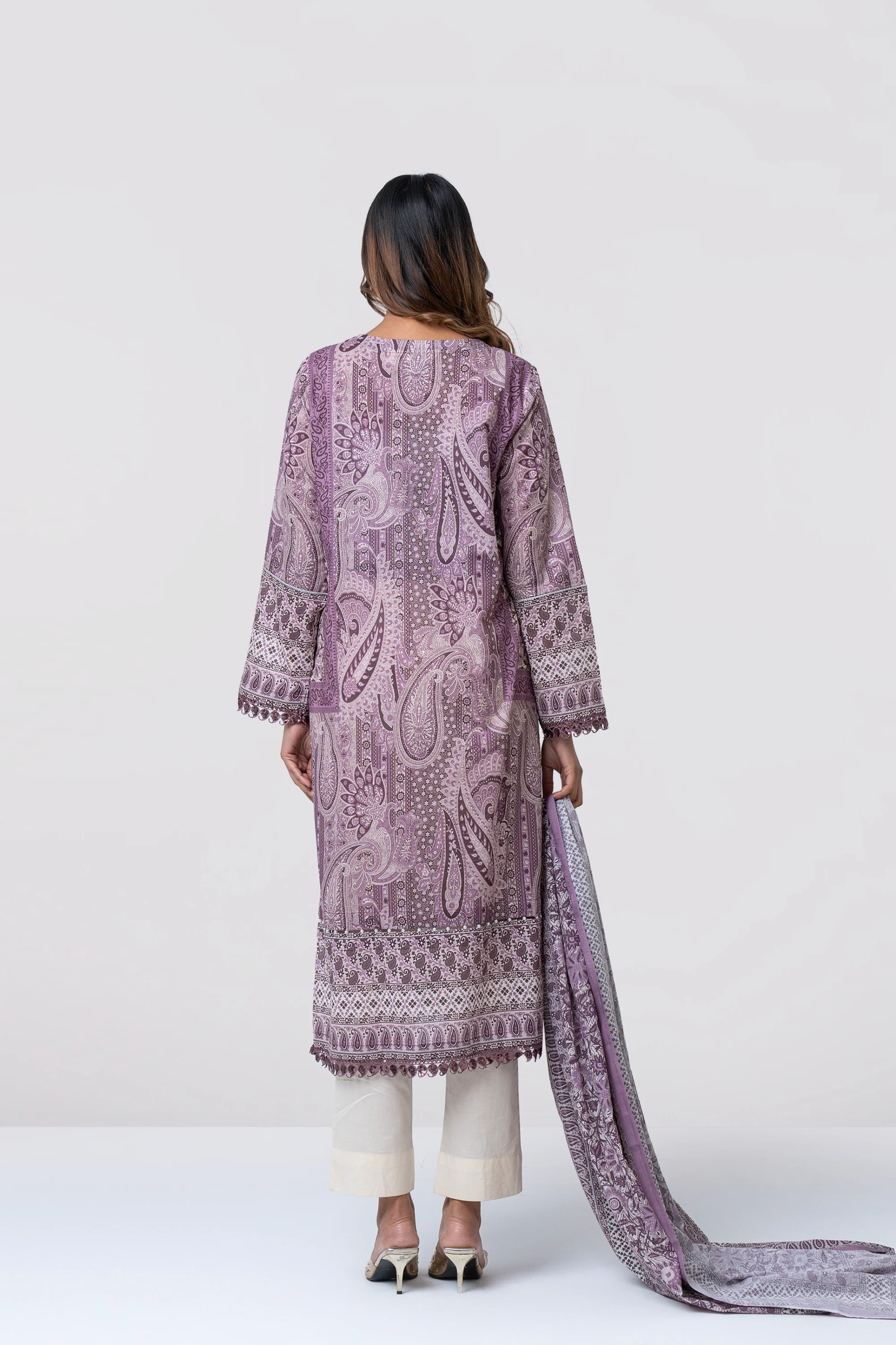 Smart Fit Embroidered and Printed Two-Piece Lawn - Image 9