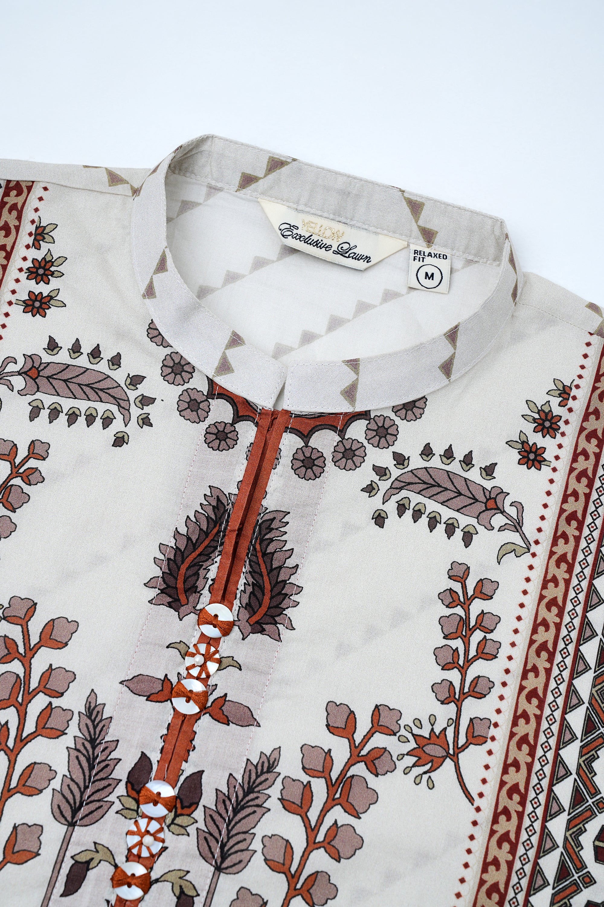 Relaxed Fit Printed Two-Piece Lawn - Image 8