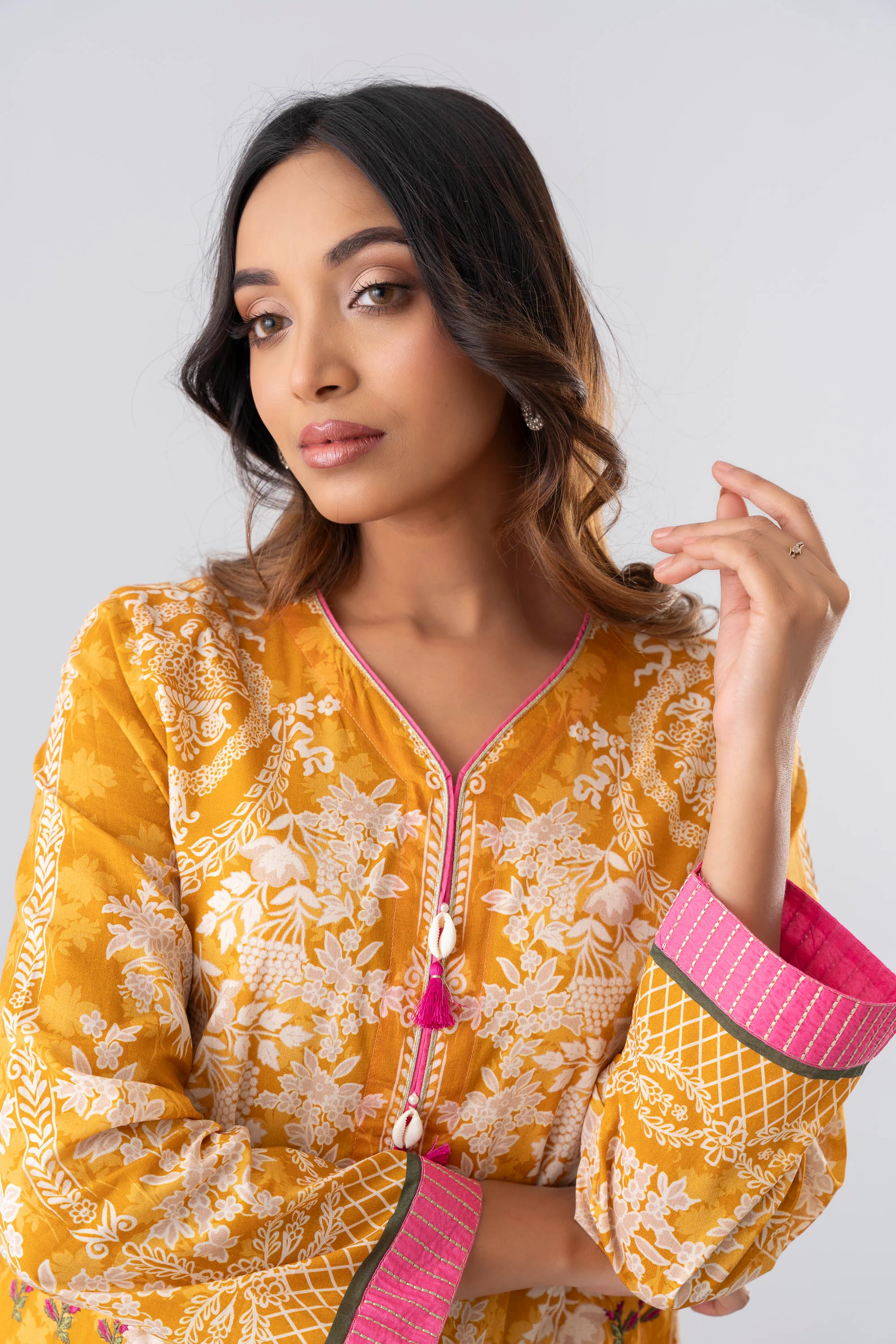 Smart Fit Printed Two-Piece Lawn with Chiffon Dupatta - Image 5