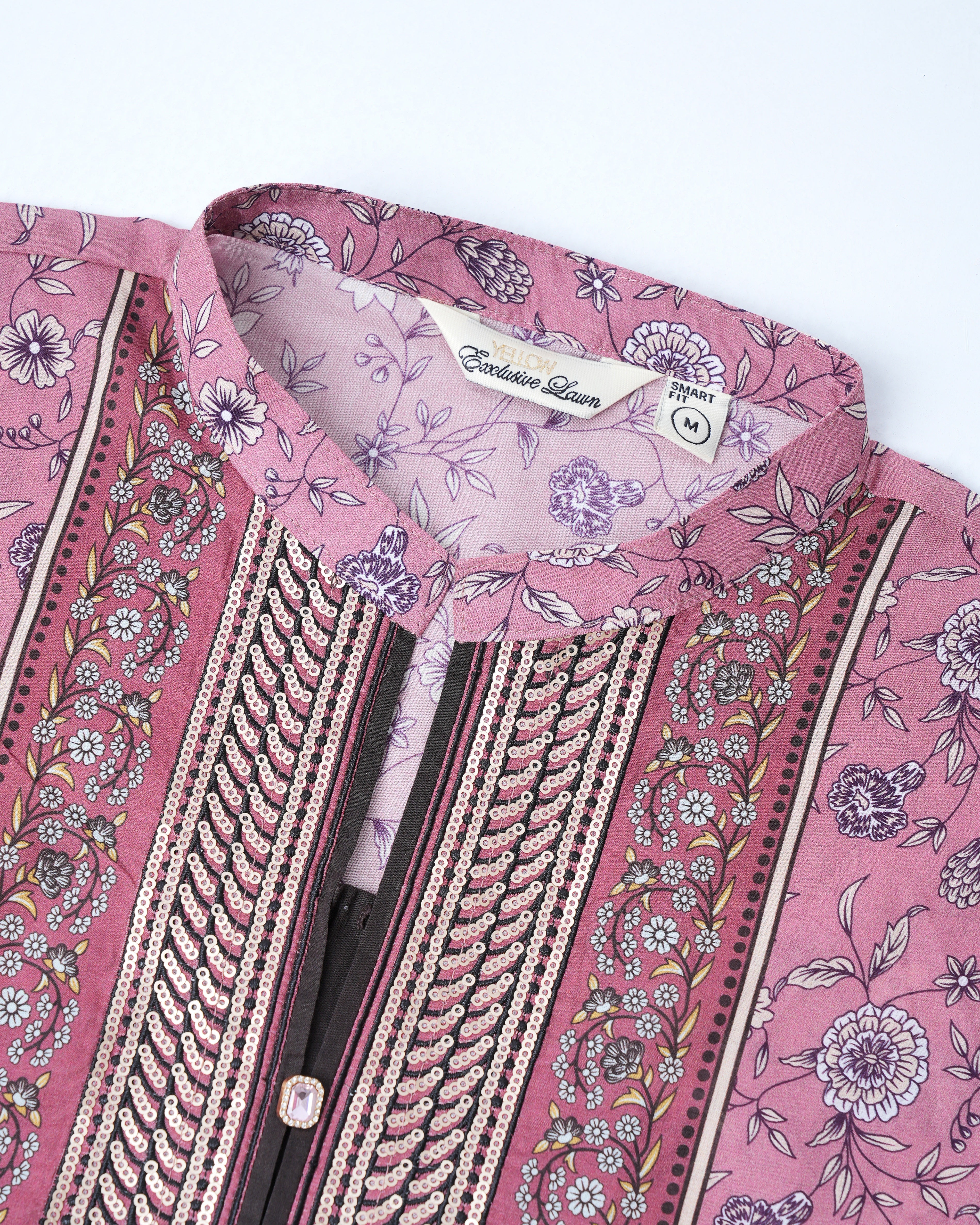 Smart Fit Printed Two-Piece Lawn with Silk Dupatta - Image 5